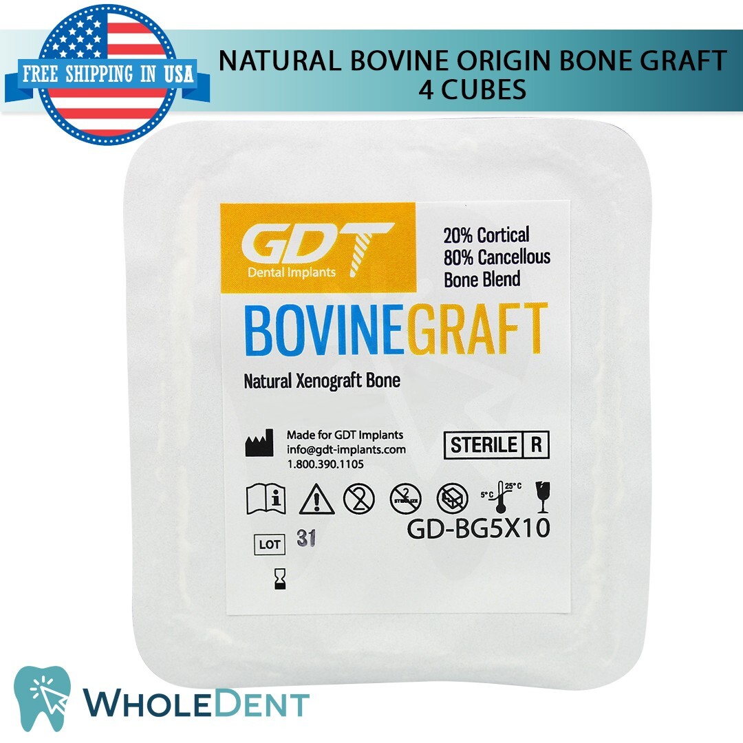 Dental Natural 4 Cubes Origin Material Sterile 5x5x5mm