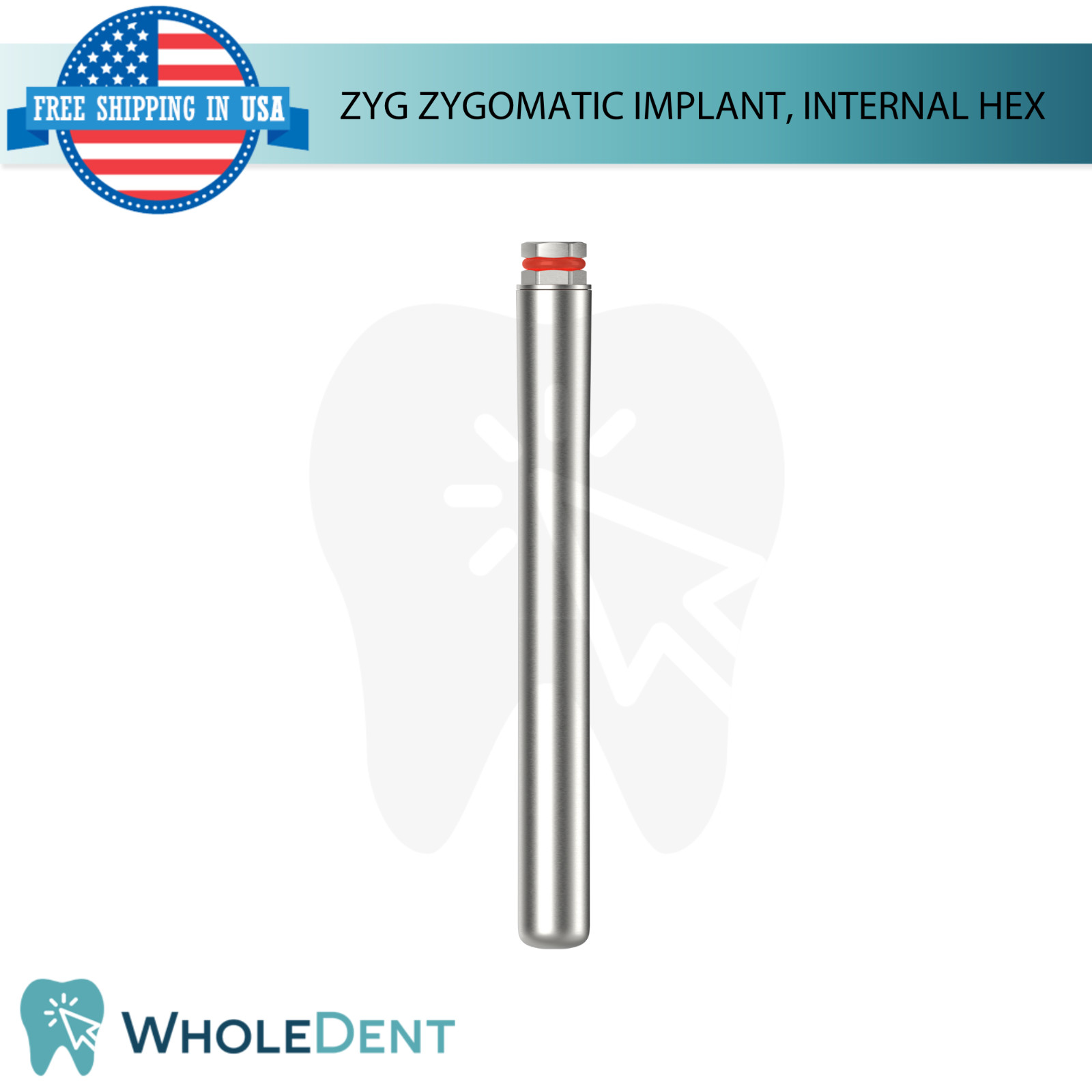 Dental ZYG Zygomatic Fixture Ø4.2mm Int Hex 2.42mm System RBM Titanium
