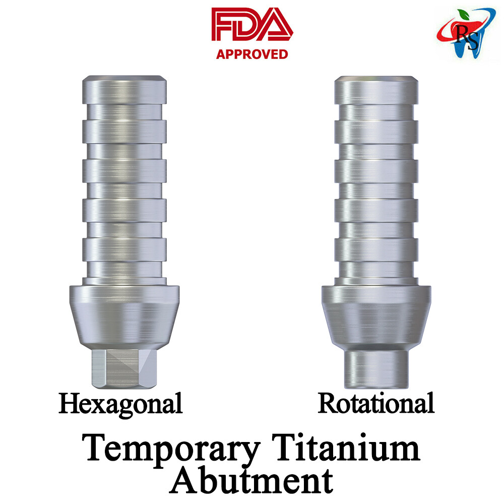 1pcs DSl Temporary Straight Titanium Abutment With Screw Internal Hex