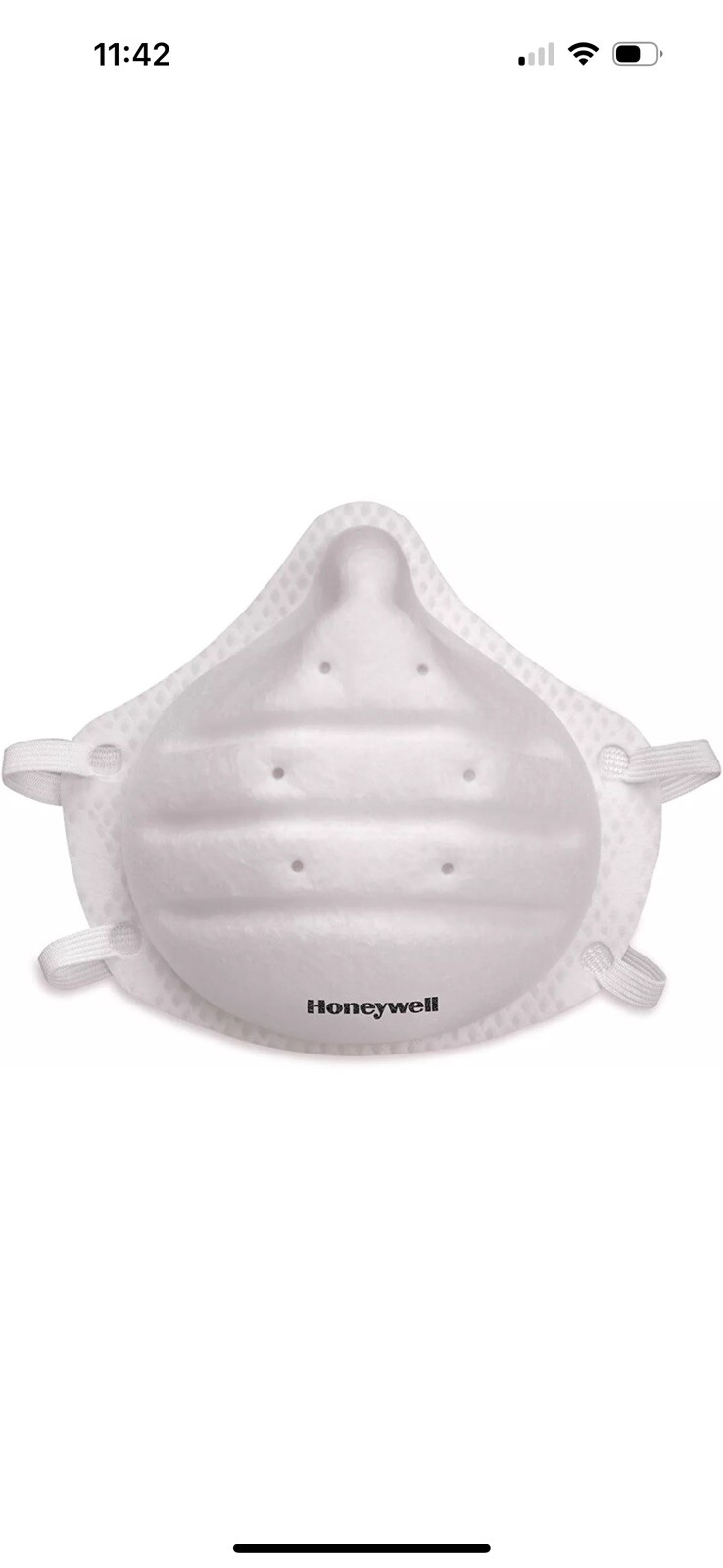 Honeywell N95 DC300N95B Respirator Particulate Masks Disposable NIOSH, 200/Box.