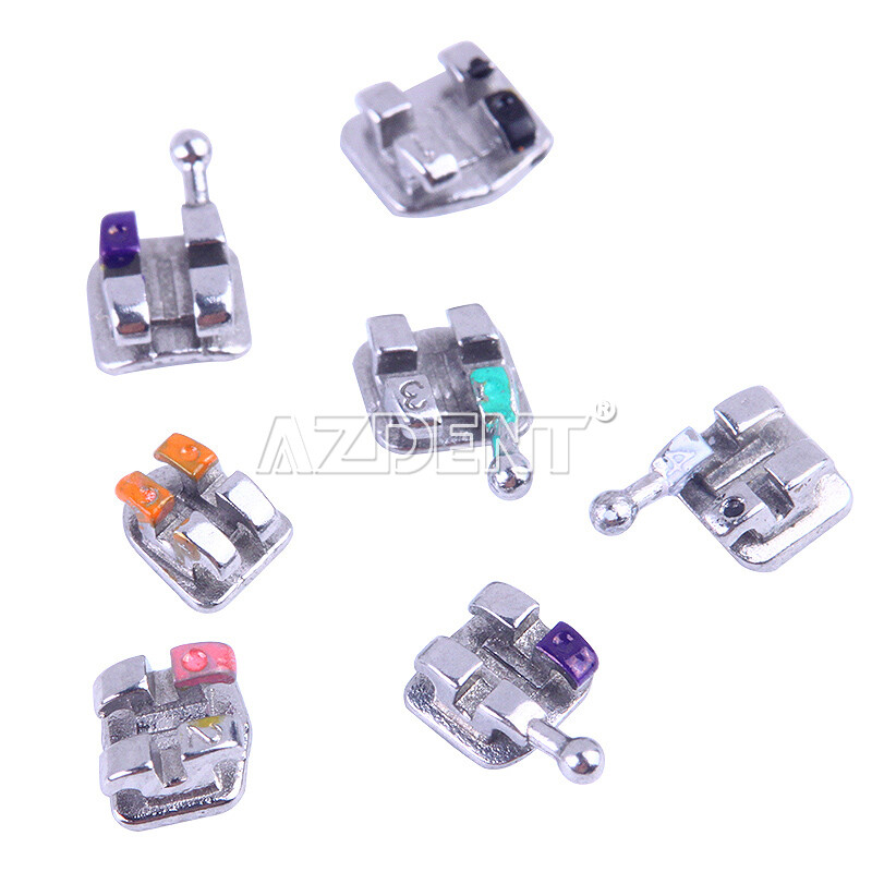 Dental Orthodontic MIM Monoblock Brackets Braces Mini Roth/MBT 022/018 Hook3/345