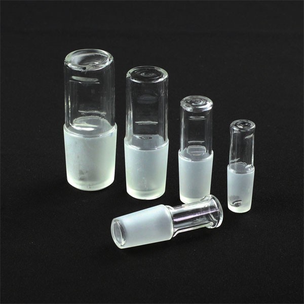 Various Sized Glass Hollow Stopper Hollow Plug Science Chemistry Lab Supplies ca
