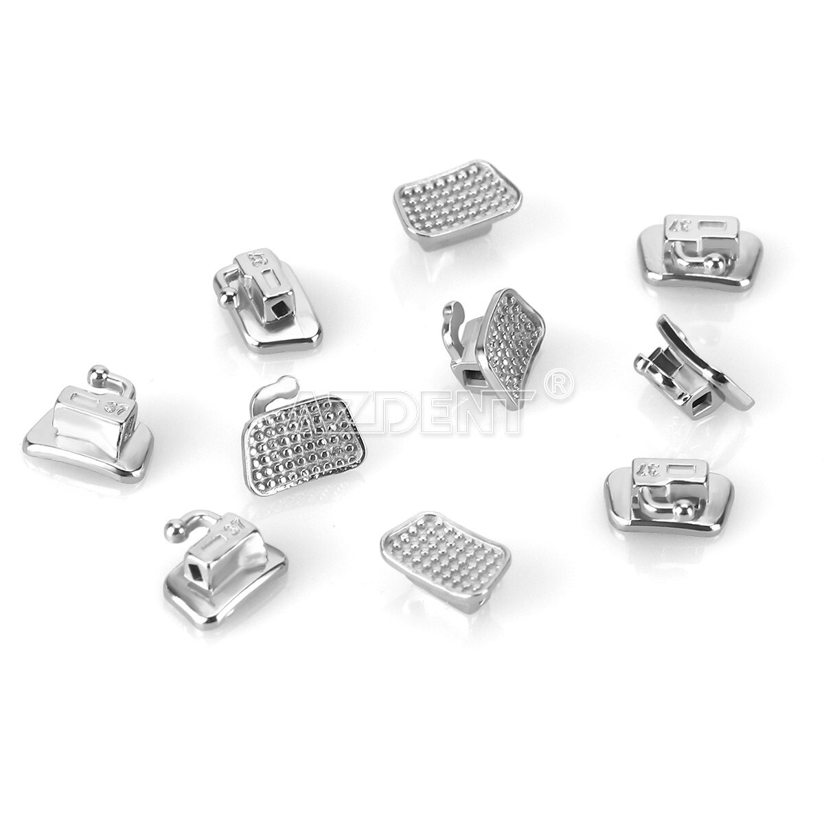 AZDENT Dental Ortho 1st/2nd Molar Buccal Tubes Bondable Non-Conv Roth/MBT .022