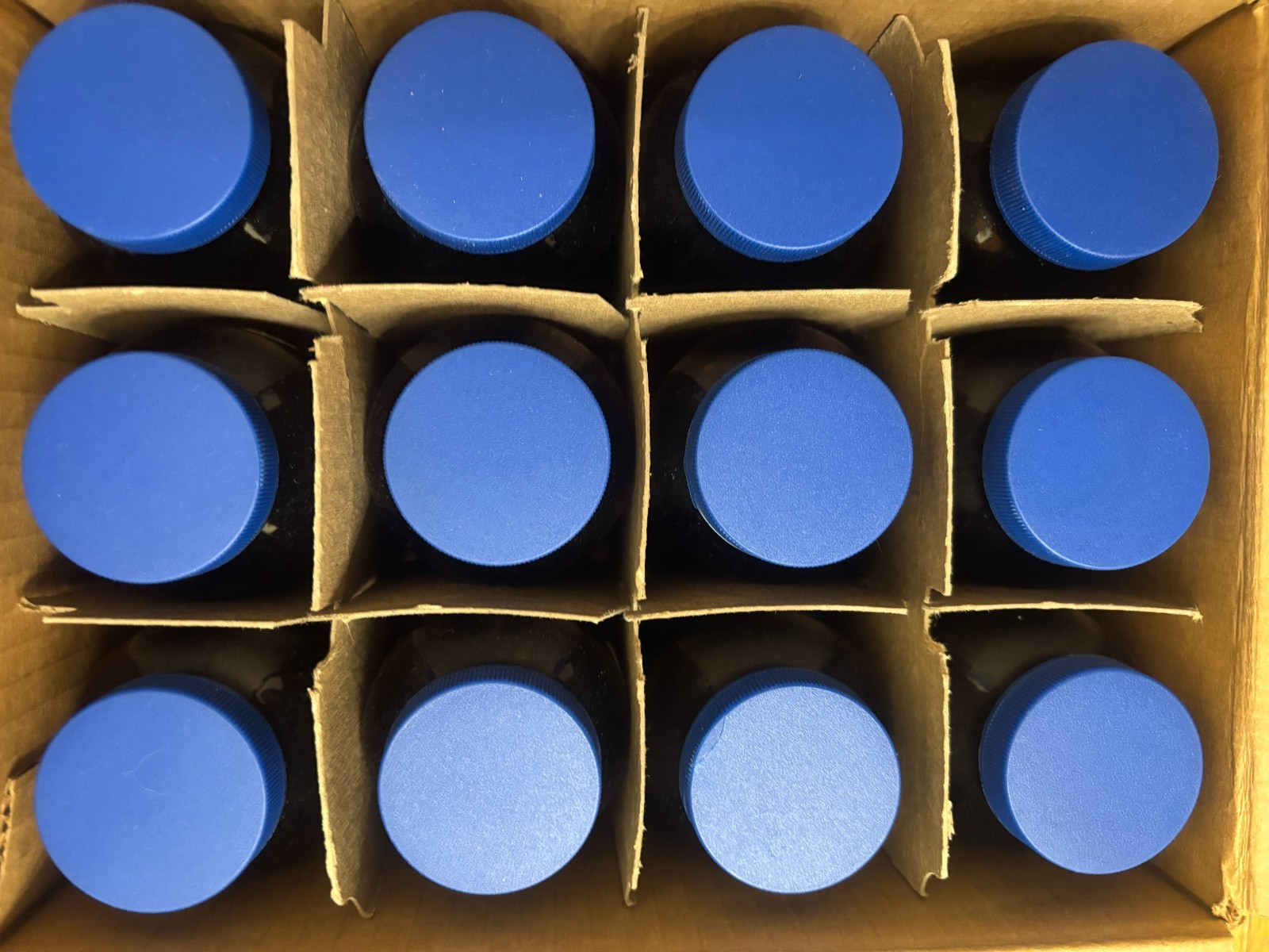 I-Chem Amber Bottles 12/PK 141-0250, 8 oz/250 ml