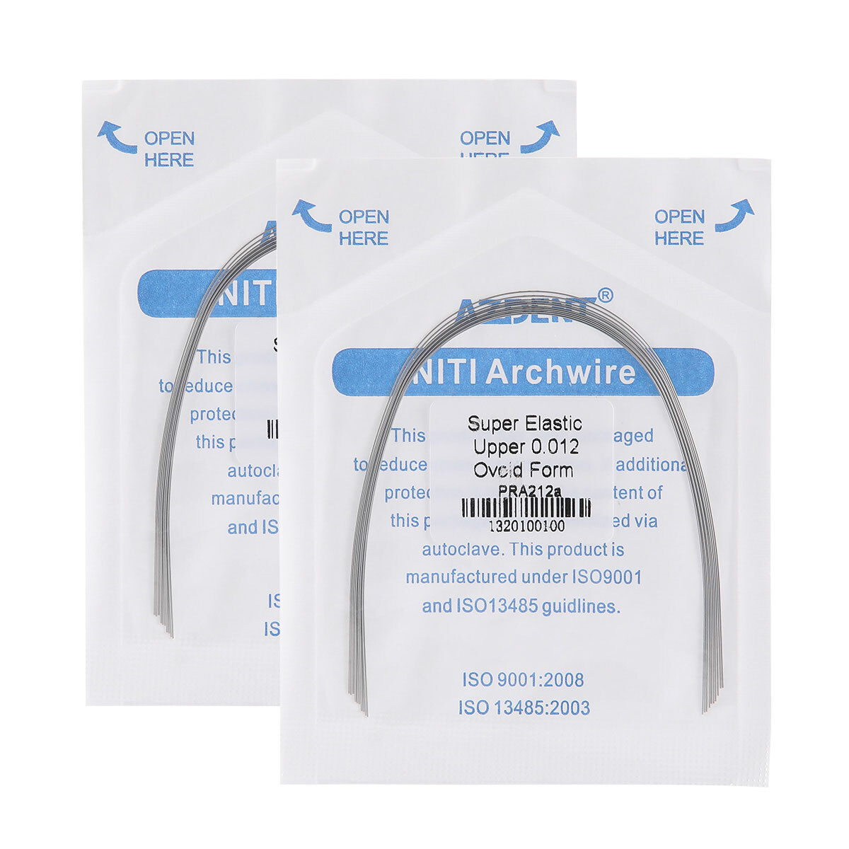 AZDENT Dental Orthodontic Arch Wire Super Elastic NITI Round All Size Ovoid Form