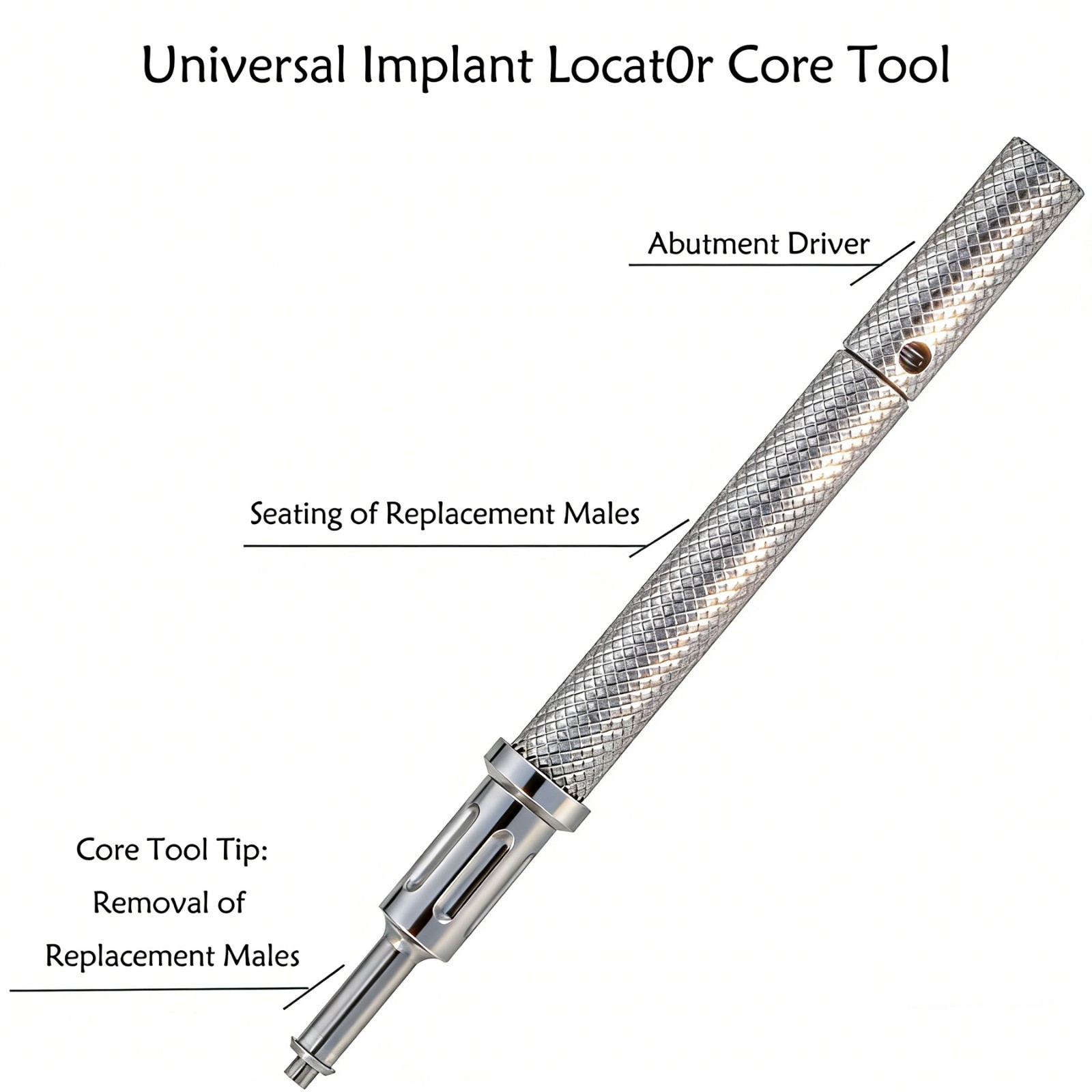 US Dental Novaloc Type Mounting and Demounting Tool Retention Inserts Core Tool