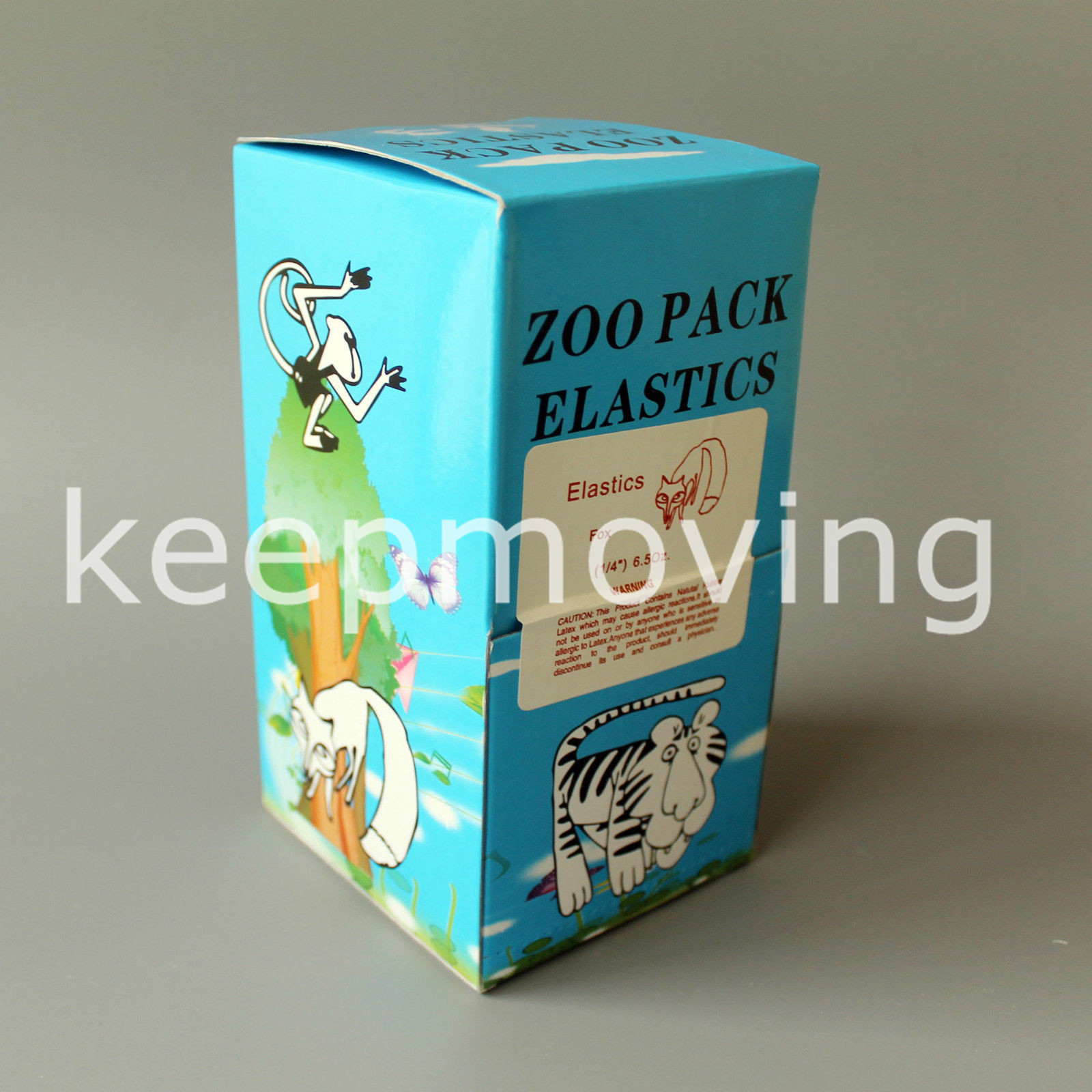 50 Packs Dental Orthodontic Elastic Rubber Bands 1/4 Fox 6.5 Oz Heavy ZOO PACK