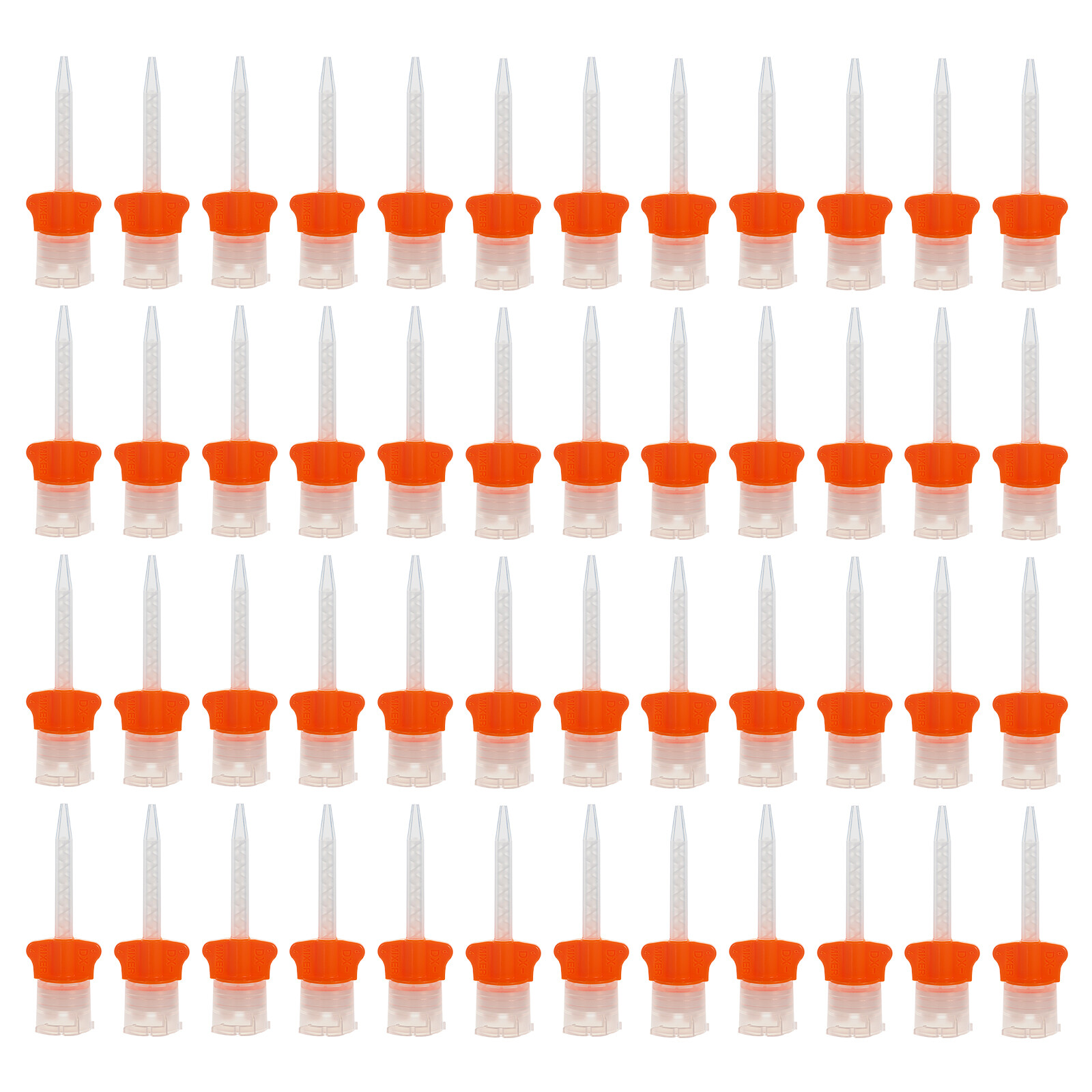 48/50Pcs DX-Mixer Dental Mixing Tips Impression Material 4.2/5.4/6.5mm 1:1/10:1