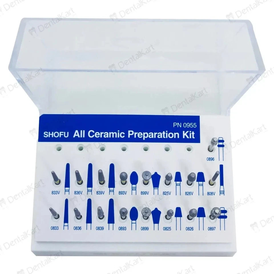 Shofu All Ceramic Preparation Kit same as picture expactdite shipping
