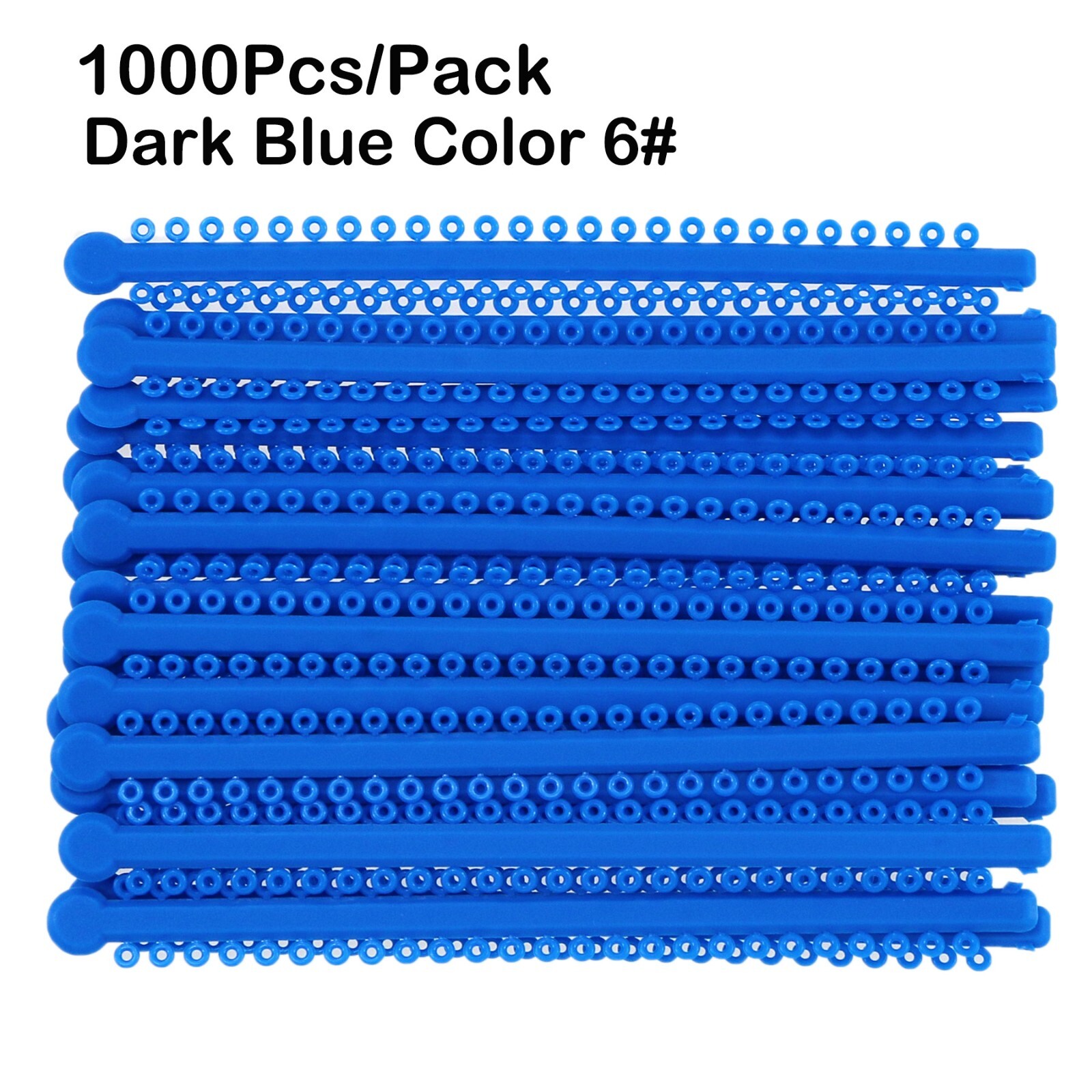 1000Pcs/Pack Long Type Dental Orthodontic Ligature Ties Elastic Rubber Bands