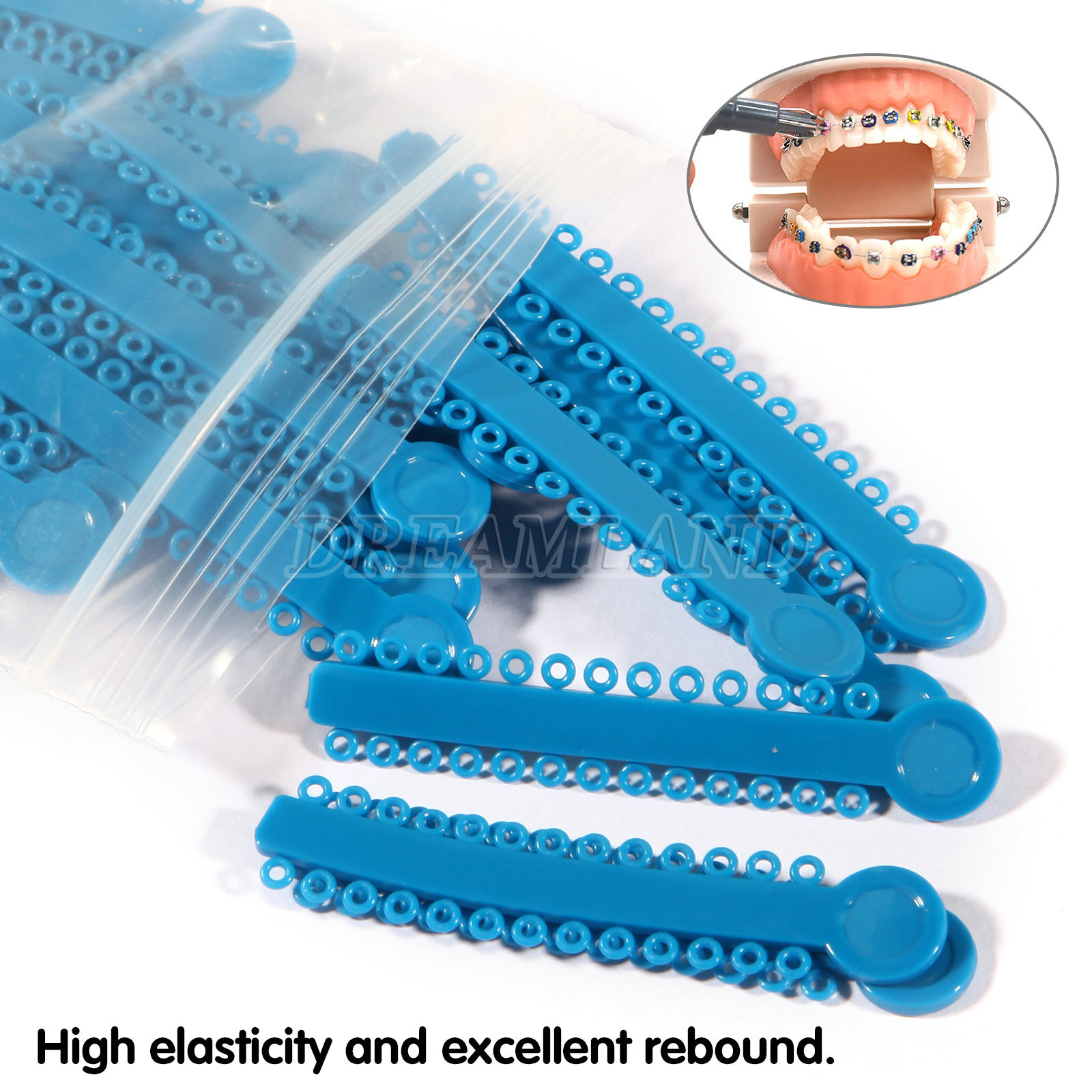 1040pcs Dental Orthodontic Elastic Ligature Ties Bands for Brackets