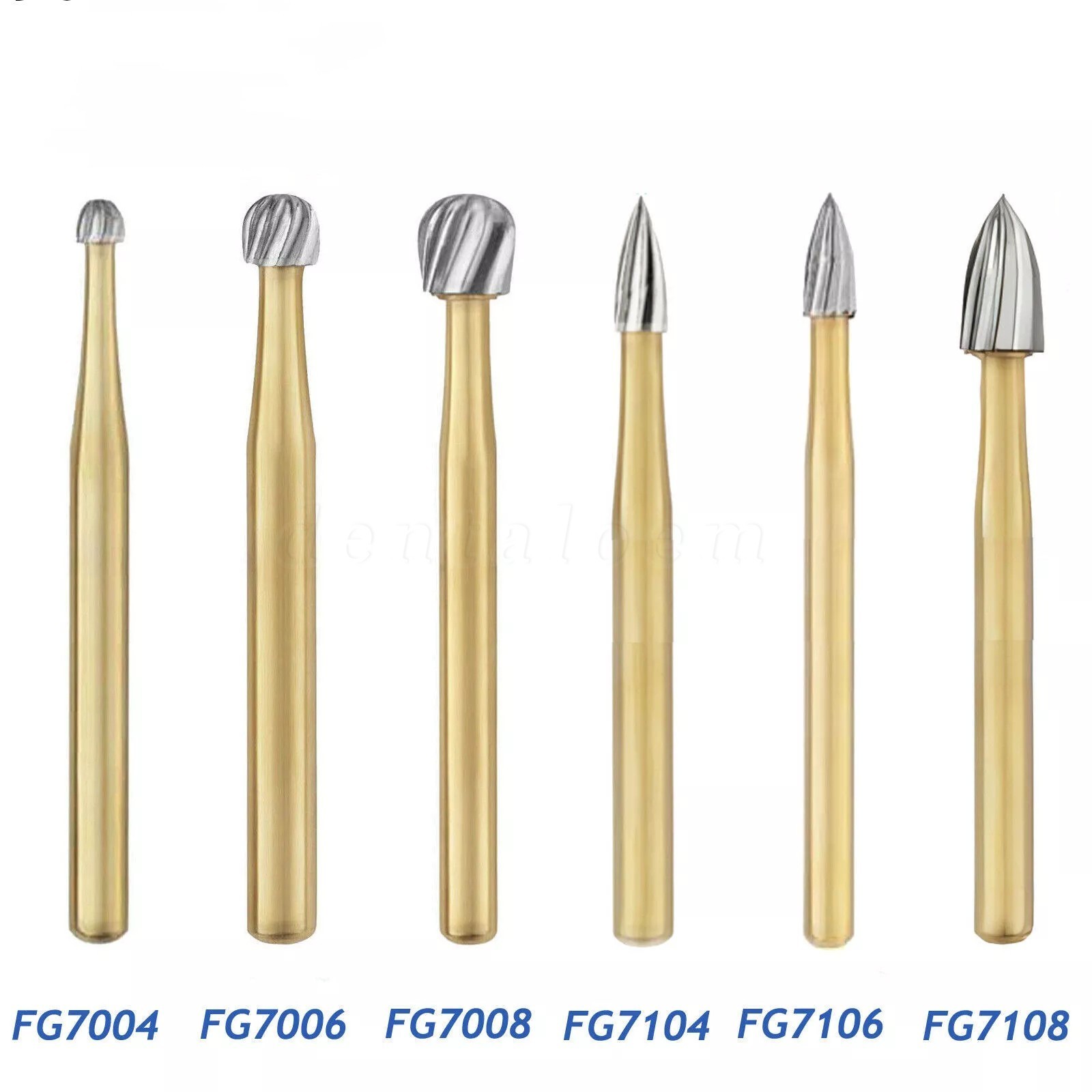 Dental Trimming&Finishing Gold Burs Carbide Burr 7901/7104/7404/7406/1957 VIP