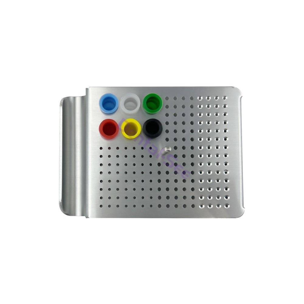Dental Endo Box FG Files Bur Holder Autoclave Disinfection Box 180 Holes