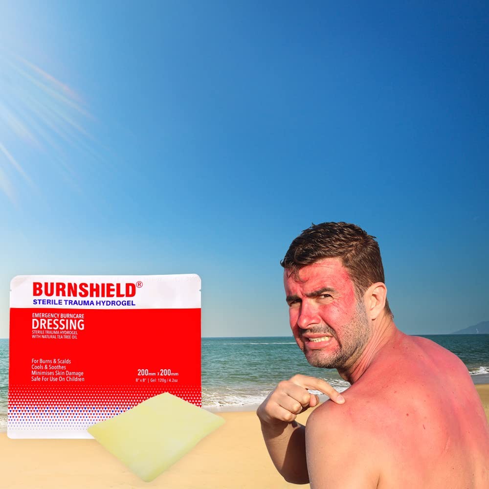 Burnshield Sterile Emergency Burn Dressing 8″x8″ (20cm x 8 Inch x 8