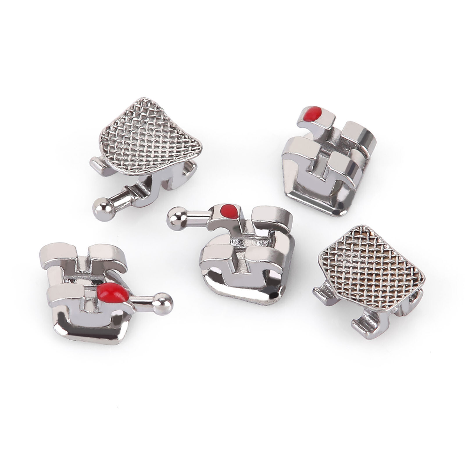 200Packs AZDENT Dental Orthodontic Bracket Braces Mini Roth Slot.022 Hooks 3-4-5