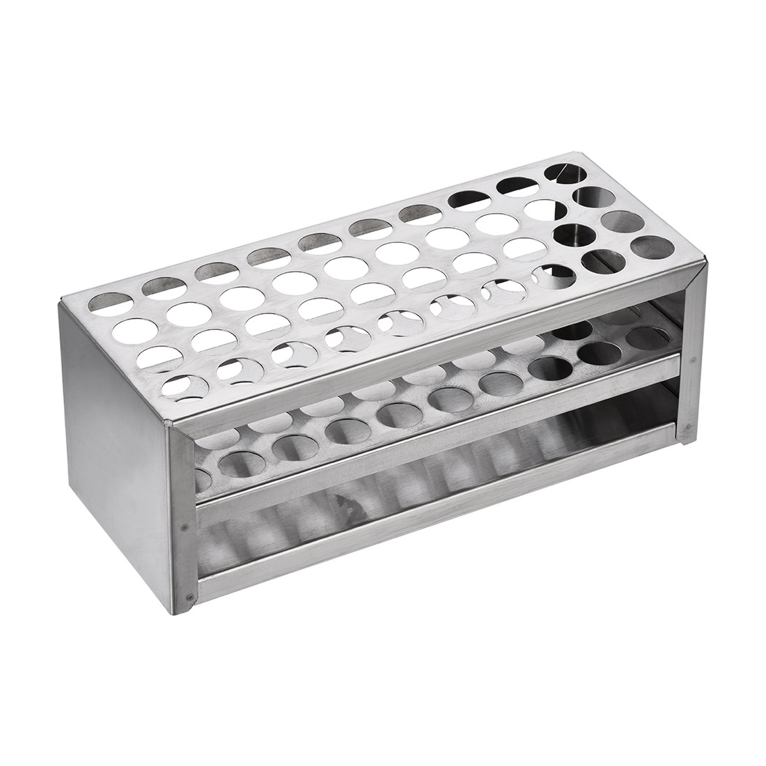 Stainless Steel Test Tube Holder Rack 40 Holes 3 Layers for 14-16mm Tube