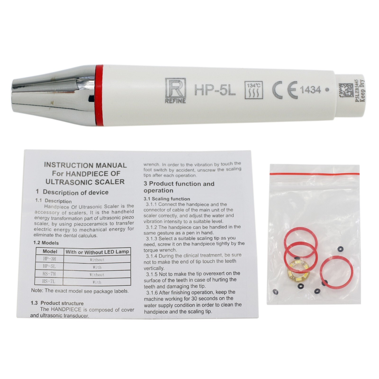Dental PIEZON LED Ultrasonic Handpiece For EMS PIEZON 250 150 AIRFLOW Master ONE