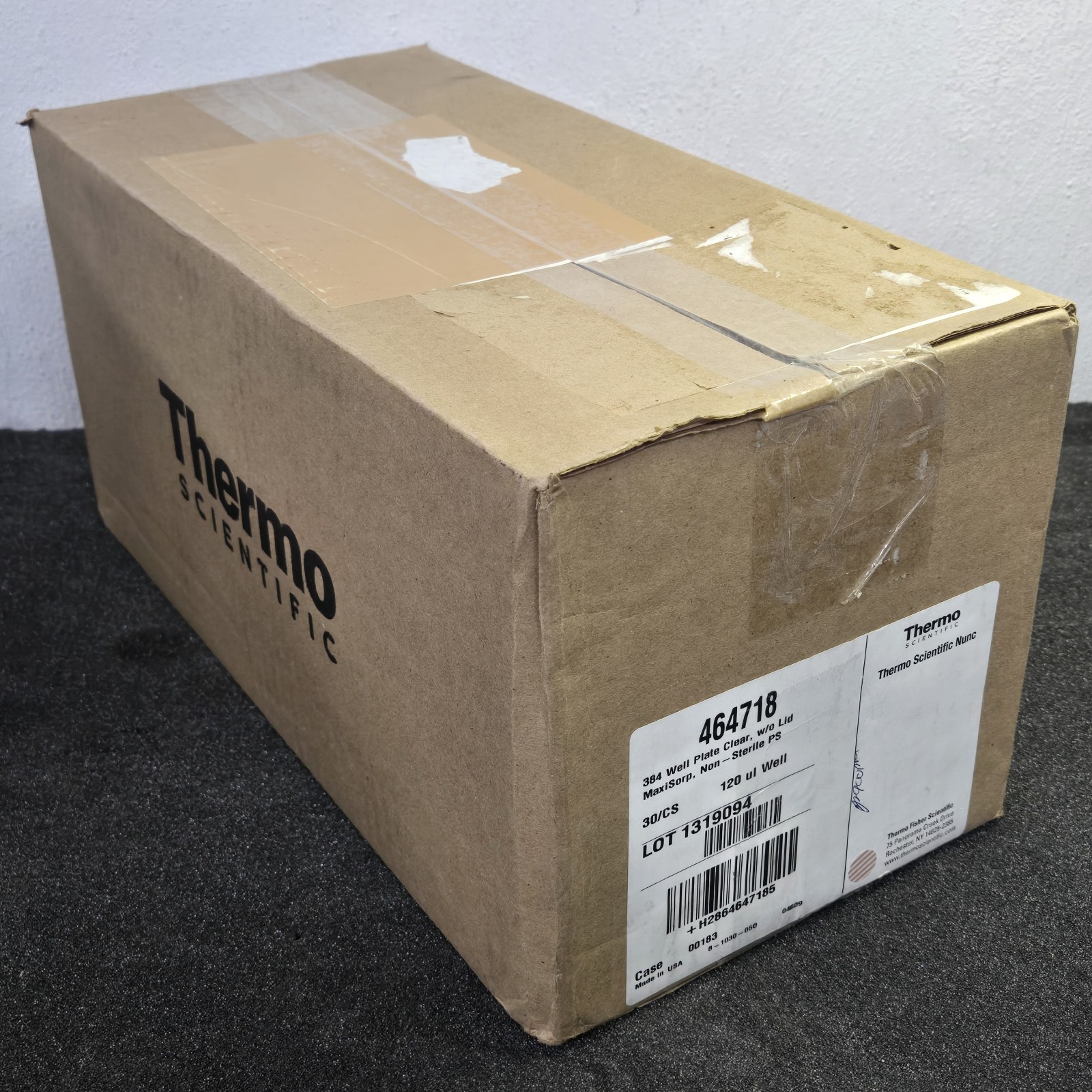 Thermo Scientific Nunc Maxisorp 384-Well Plate 120uL Clear PS Flat-Bottom 464718