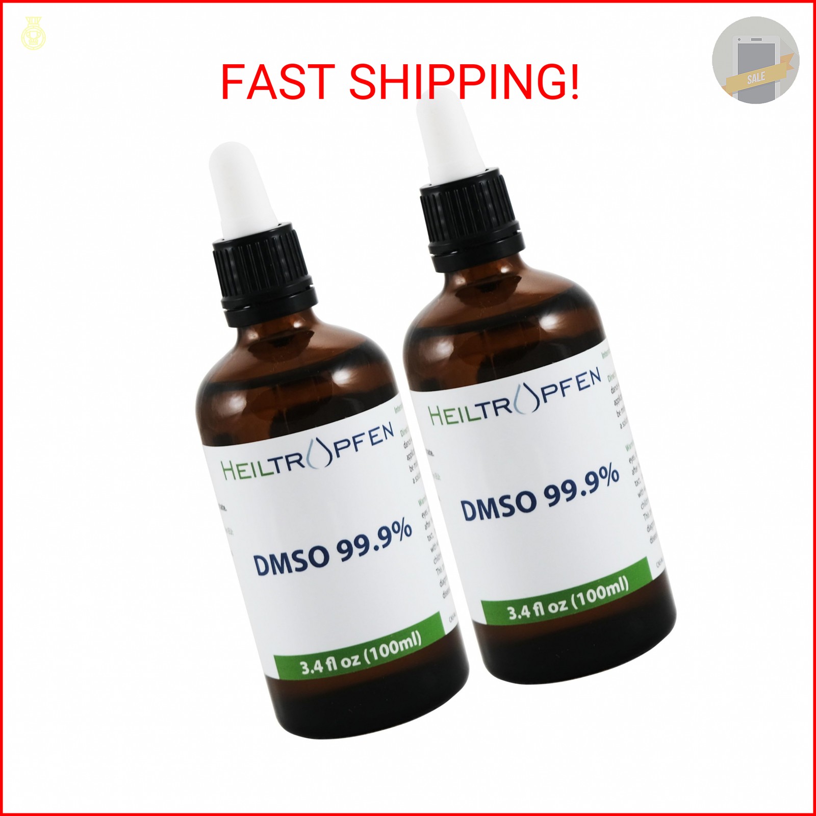 2X DMSO 99.9% Pharma grade ingredients | Low odor – Dimethyl sulfoxide liquid |