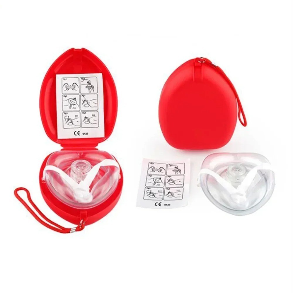 CPR Mask with One-Way Valve – First Aid Face Shield – With Bonus Pocket CPR Mask