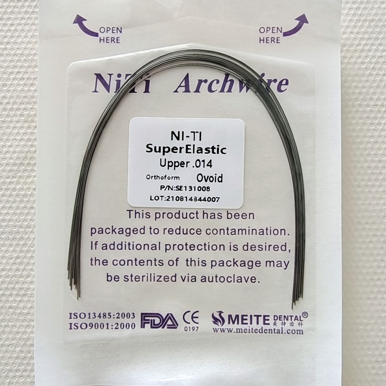 10Pks Dental Orthodontic Super Elastic Niti Arch Wires Round All size Arcs Wire