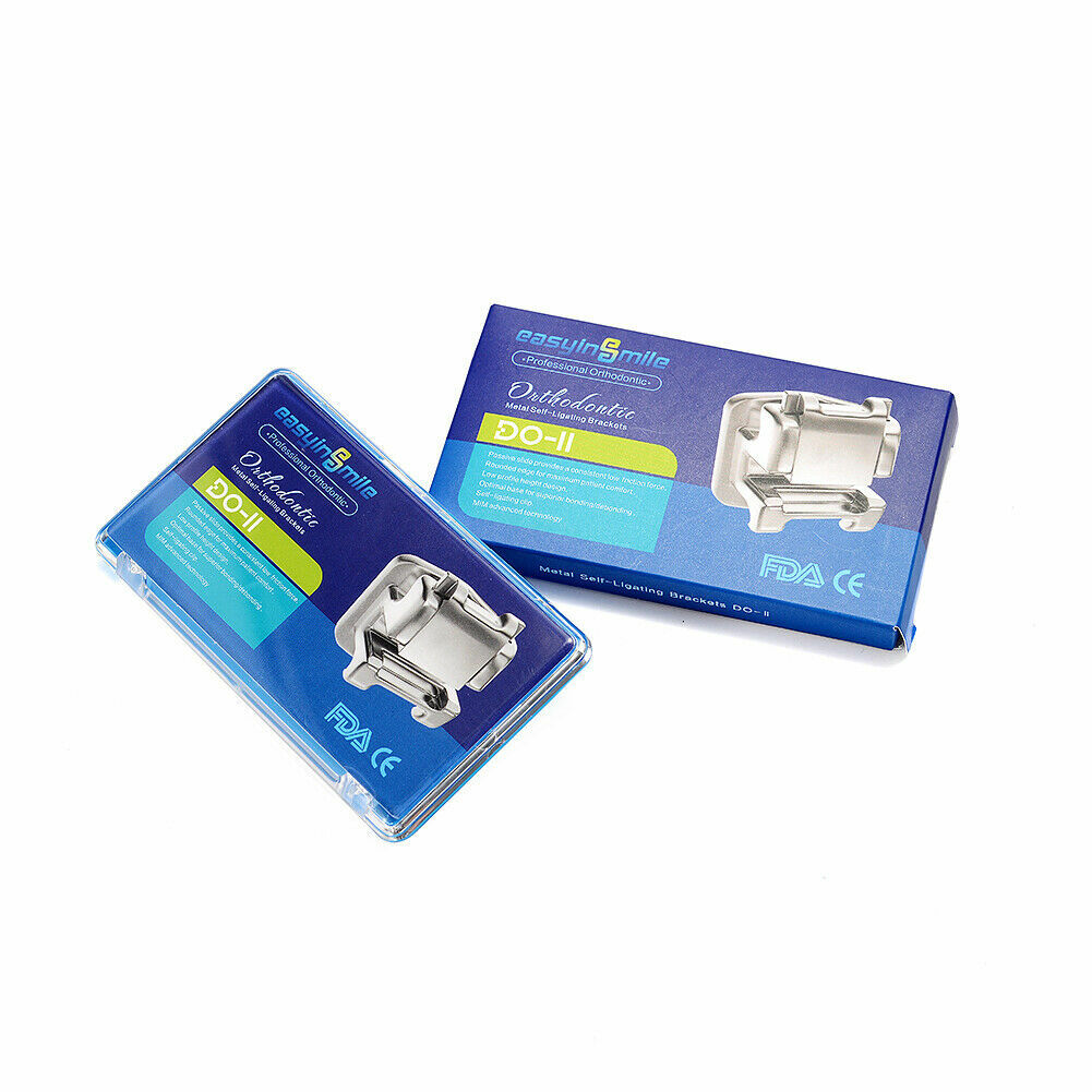 Dental Self-ligating Orthodontic Brackets Metal Passive Roth/MBT 022 3/345 Hooks