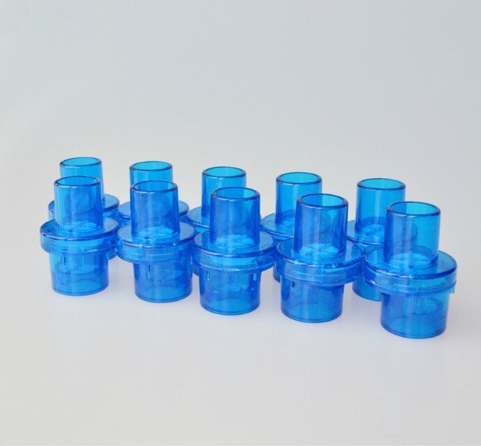 200 pcs 22mm Oxygen Inlet Pocket CPR Mask One-Way Valve Mouthpiece Resuscitator