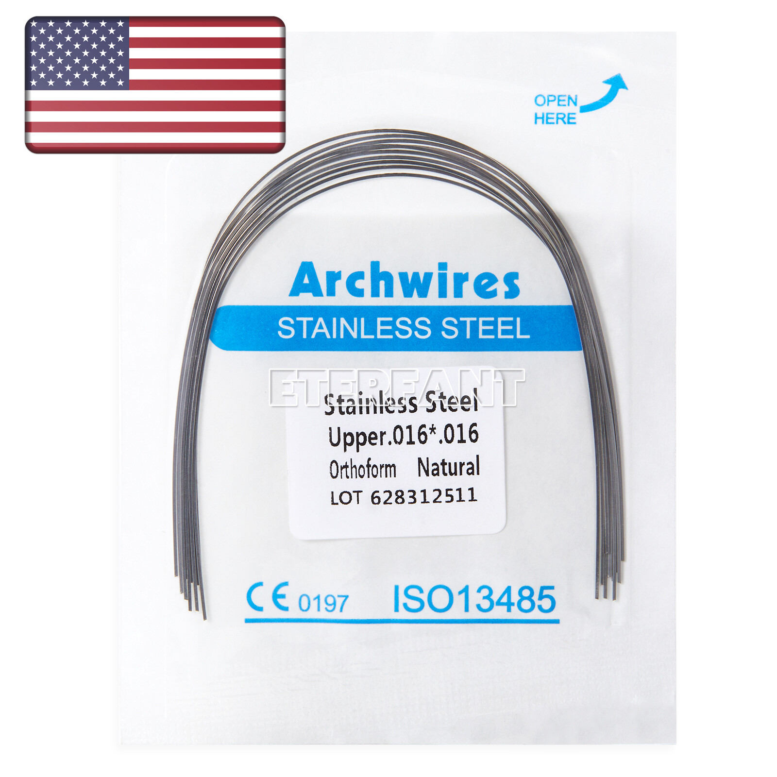 ETERFANT Dental Ortho Arch Wires Stainless Steel/Super Elastic NITI US