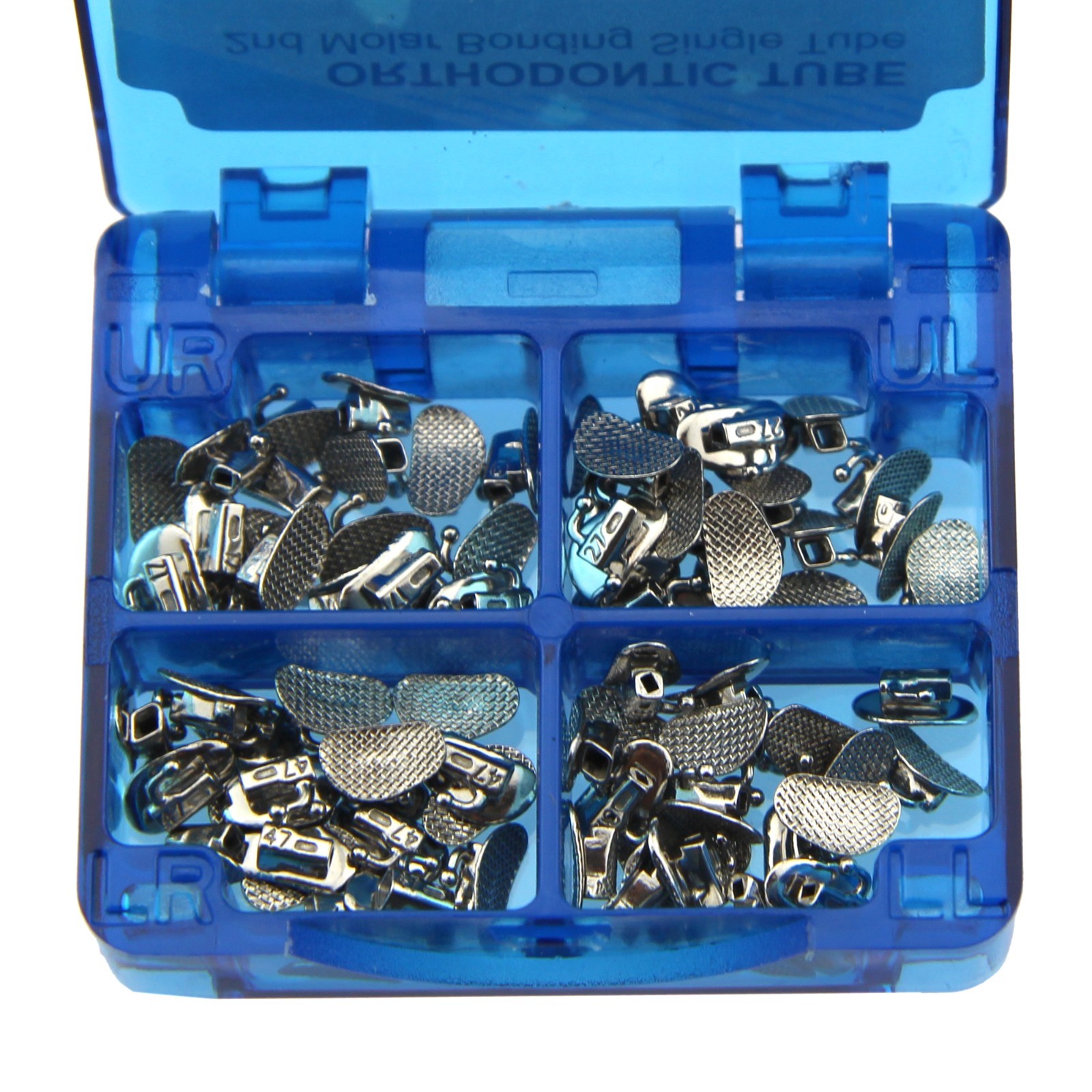 80pcs Dental Orthodontic Buccal Tubes 1st 2nd Molar MBT Roth 022 Bondable Mesh