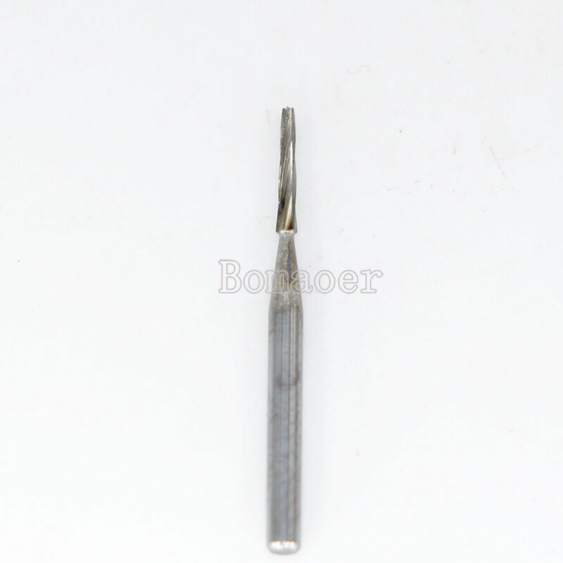 NEW 10Pcs Dental Lab Carbide Burs Drills FG169L# Tapered Fissure High Speed Bur