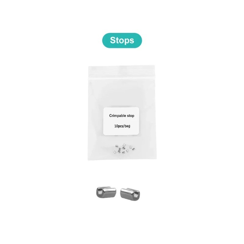 Dental Orthodontic Stainless Steel Crimpable Hooks Stop Short Long Type Wire New