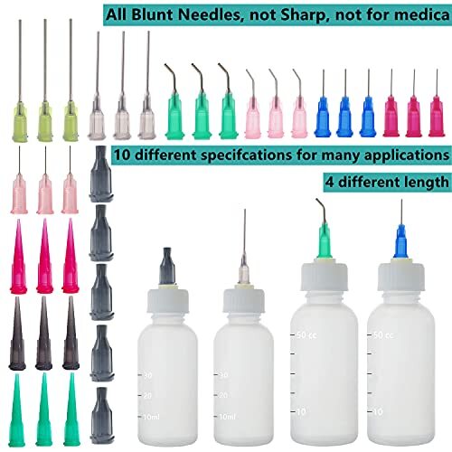 1ml, 3ml, 5ml, 10ml,20ml Dispenser and 30ml+50ml Glue Bottle.14ga,16ga 22ga,25ga