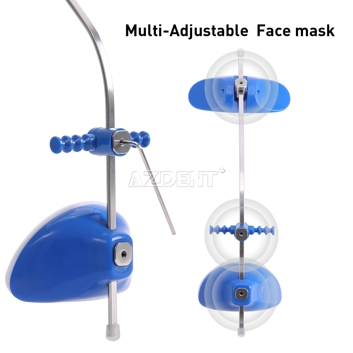 Dental Orthodontic Forward Pull Face Single Bar Pull Headgear Adjustable 2 Color