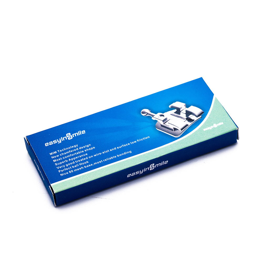 10Packs Dental Orthodontic Brackets Metal Mini Braces MBT/ROTH 022 3/345 W/Hooks