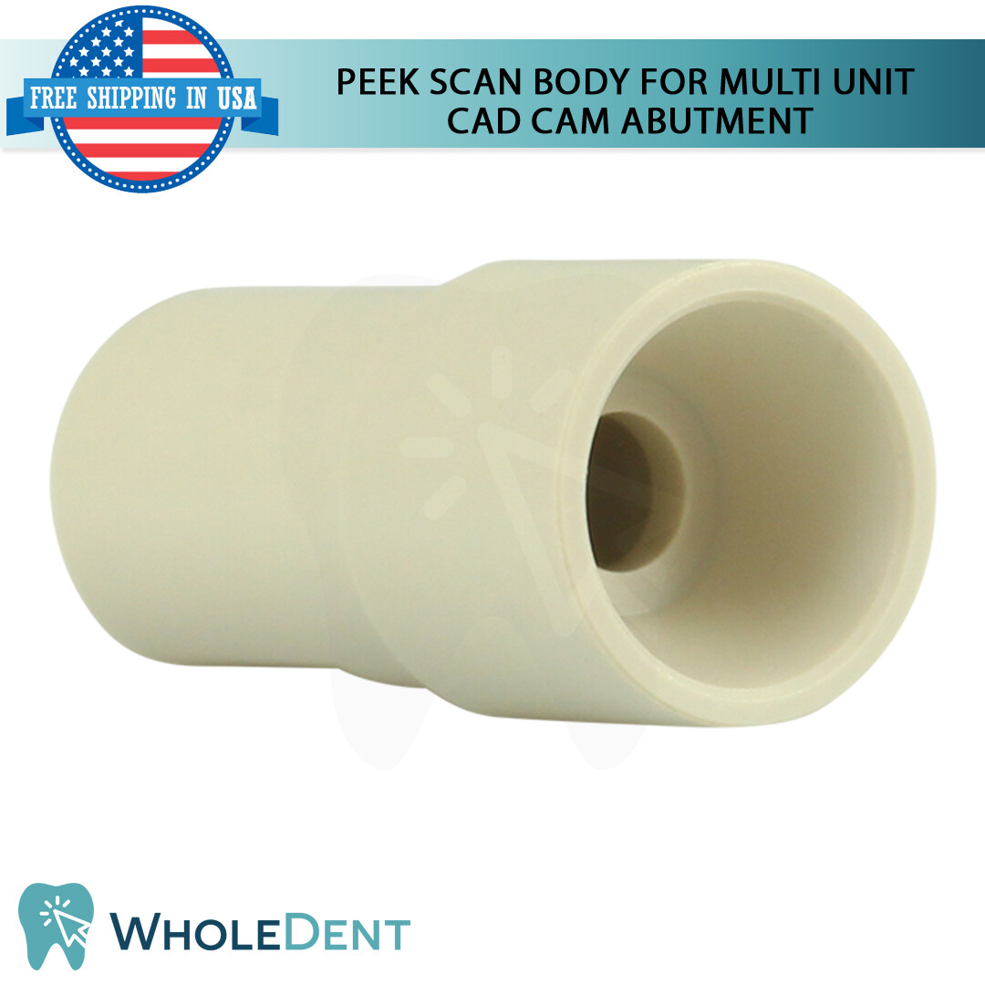 Straight Multi Unit System Scan Body Titanium Base Dental Internal Hex CAD/CAM