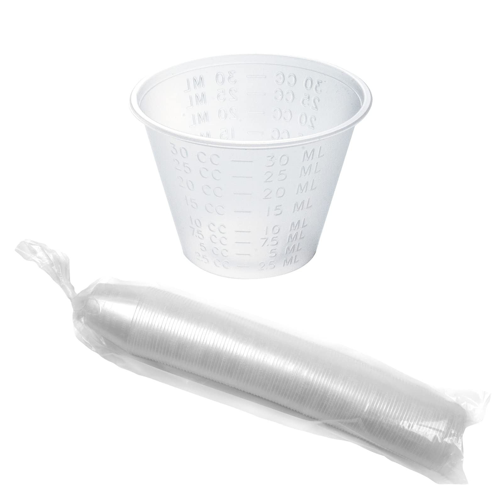 Dynarex 4258 Medicine Cup, 1 oz., Easy-to-Read 100 Count (Pack of 1), Clear