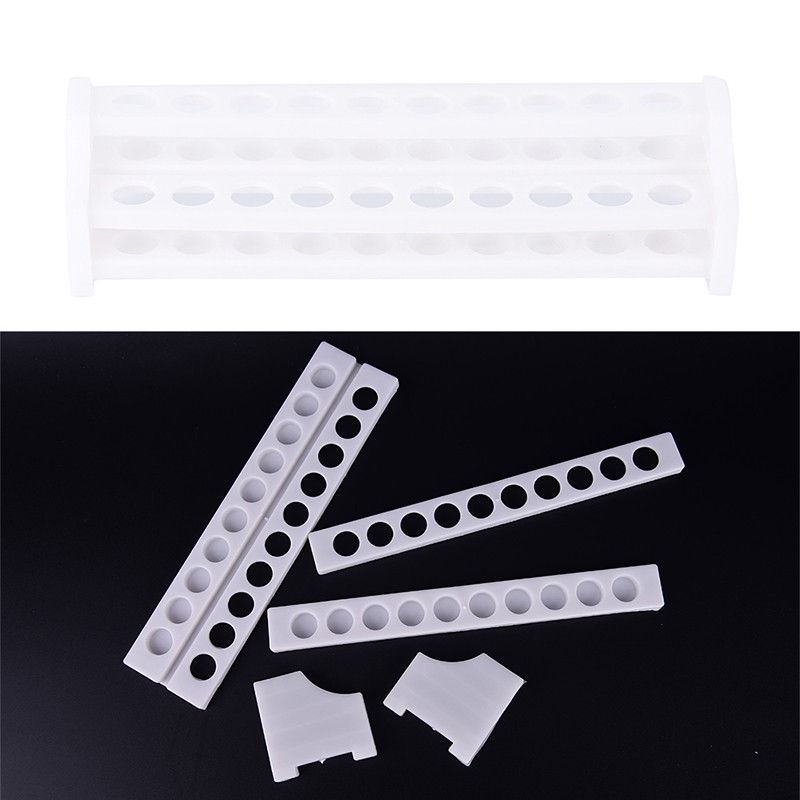20 holes plastic test tube rack testing tubes holder storage stand lab suppl=t=