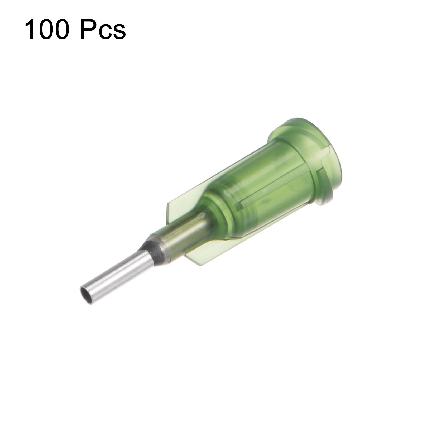Blunt Tip Dispensing Needle for Liquid Glue Gun, 14G 1/4″, 100 Pcs (Olive)