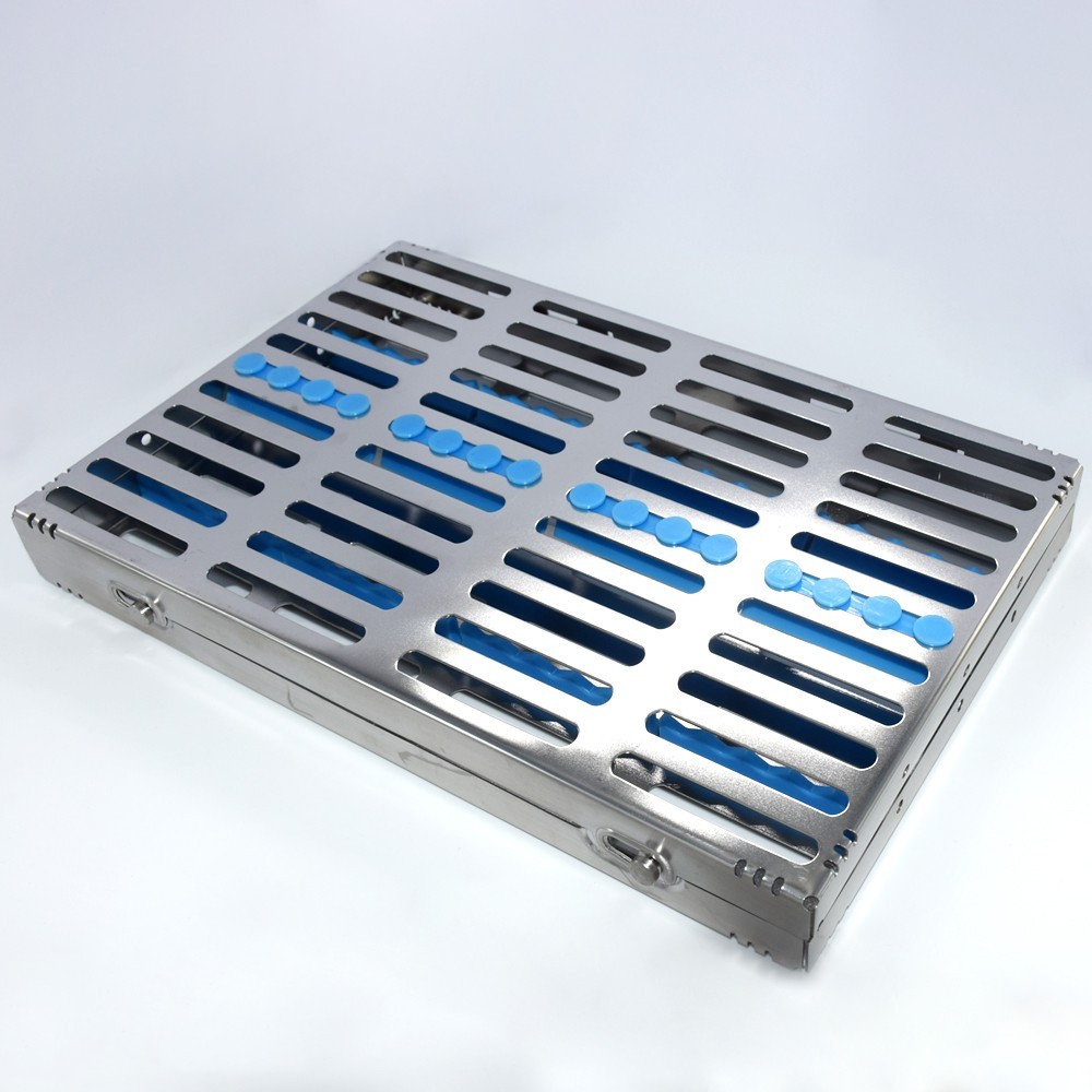 Dental Plastic/Metal 5/10/20 Instrument Disinfection Cassette Sterilization Box