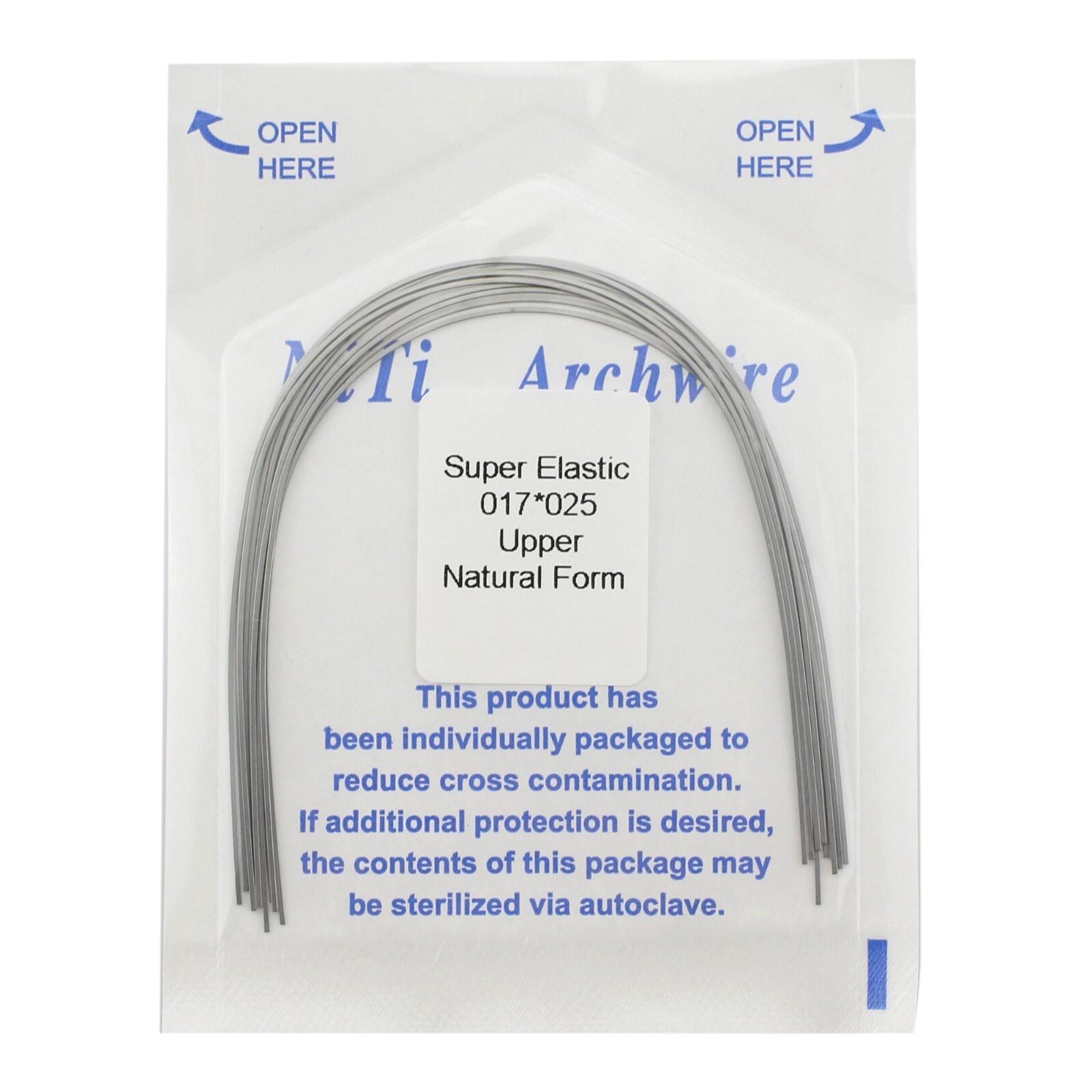 100PCS Dental Orthodontic Niti Arch Wire Natural Round Rectangular 19×25 16×22