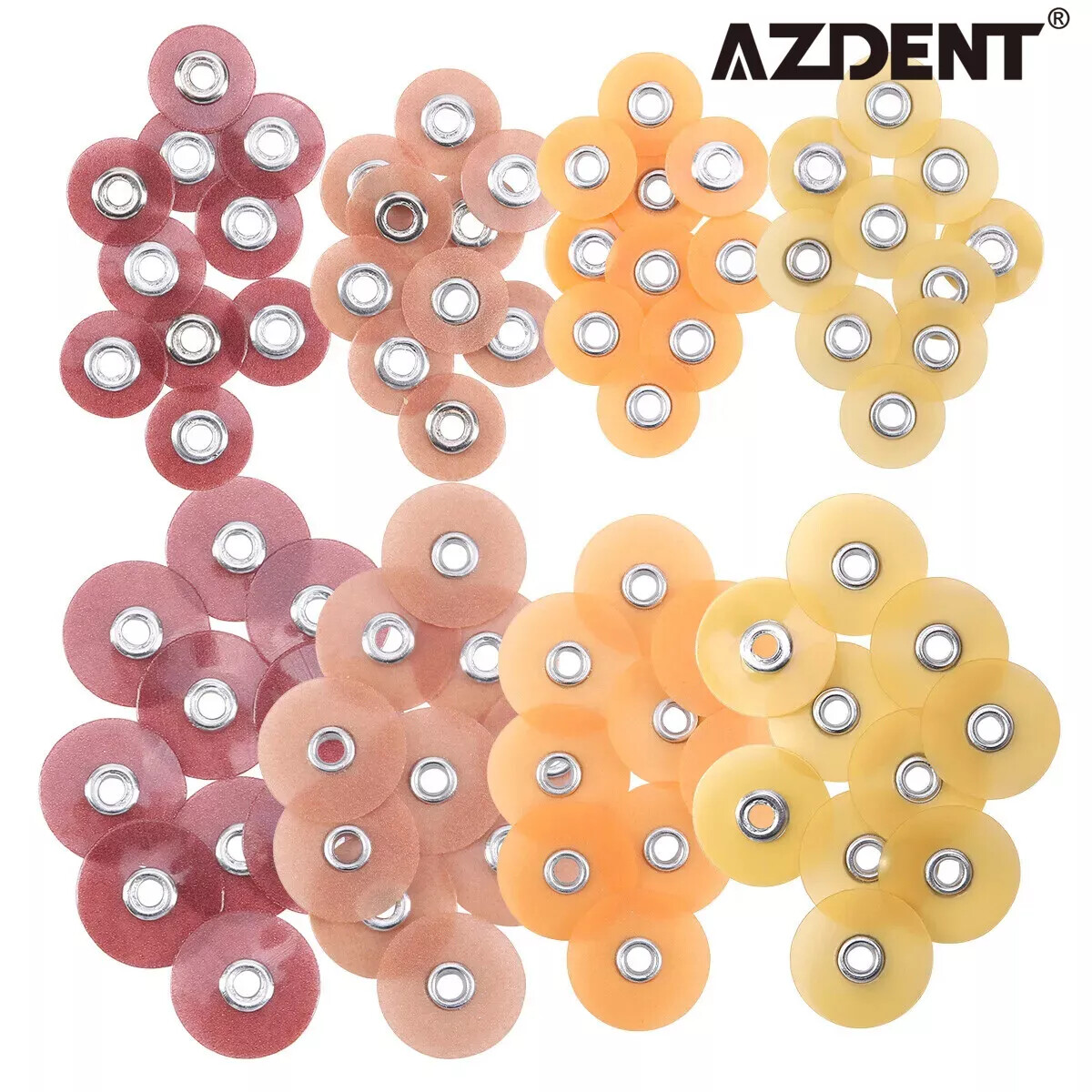 AZDENT 50Pc Dental Soflex Coarse Medium Fine Superfine Composite Polishing Discs