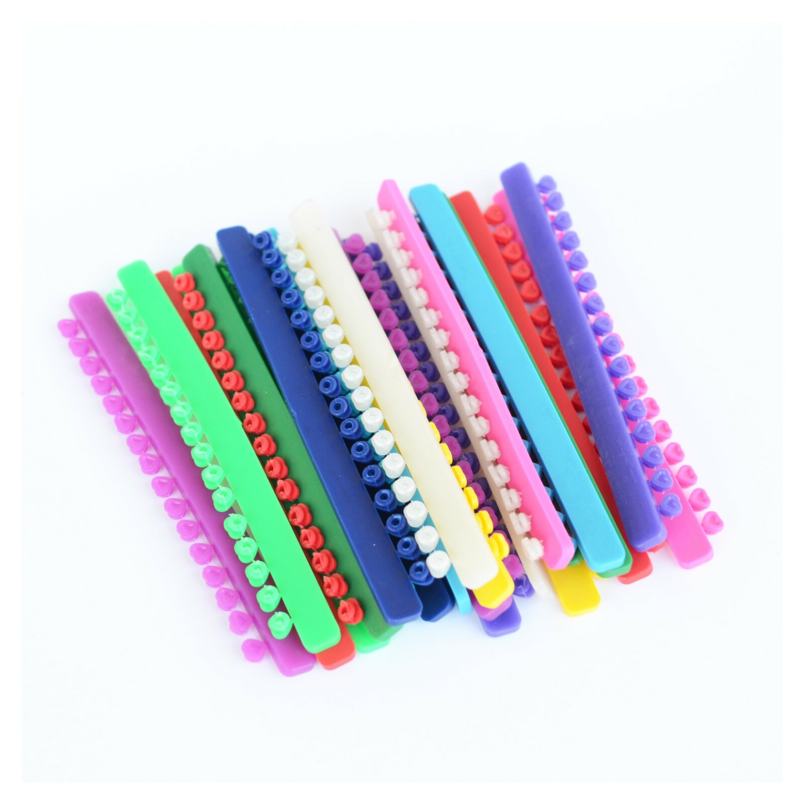 J&J Ortho™ Orthodontic Heart / Flower Ligature Ties O-Ring Sorted Color 320/pk