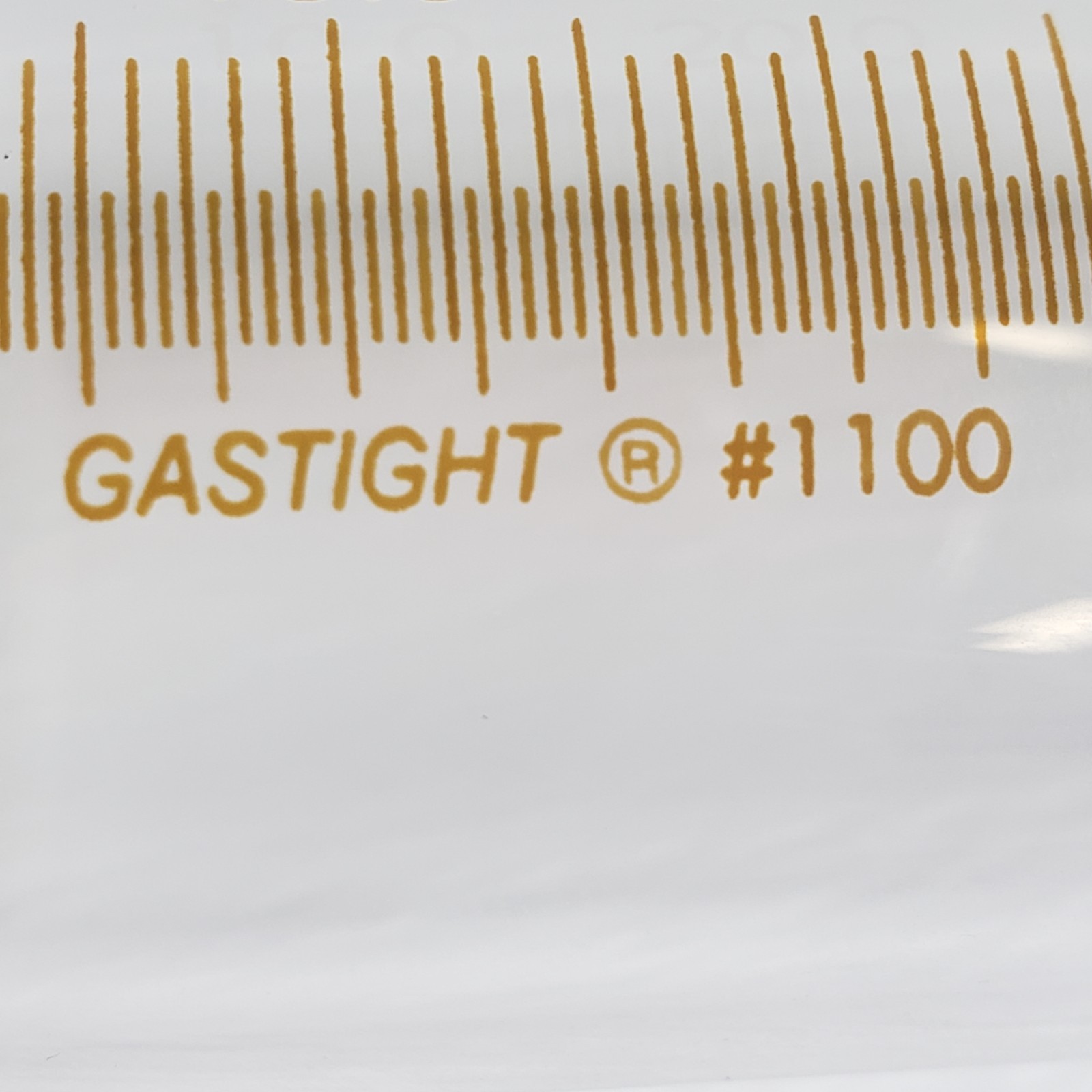 HAMILTON Gastight #1100 100.0ml Srng, Broken Luer Hub Tip