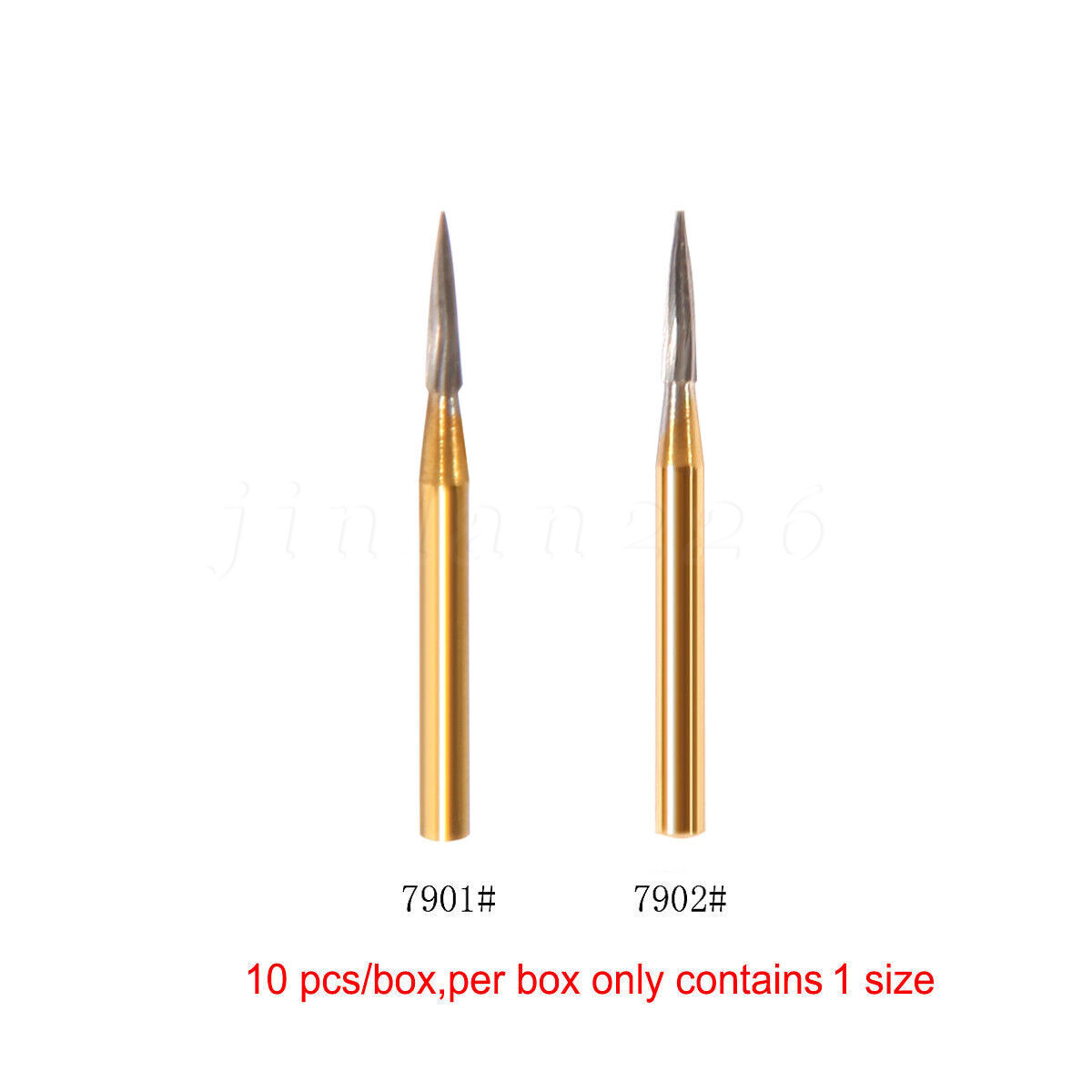 Dental Trimming & Finishing Gold Burs Carbide Bur FG 7901/7902 for High Speed