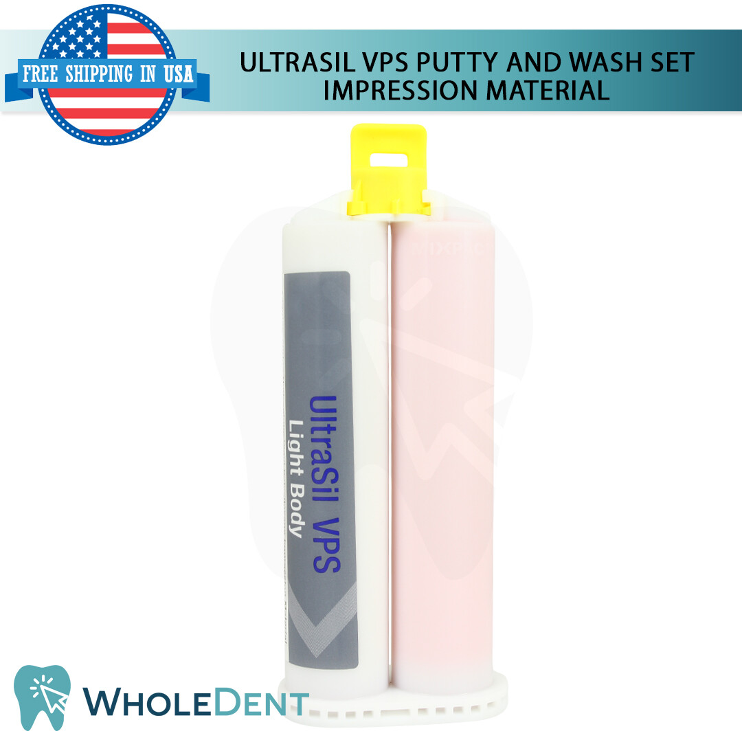UltraSil VPS Putty Set Dental Impression Material Hydrophilic 100g Wash 50ml