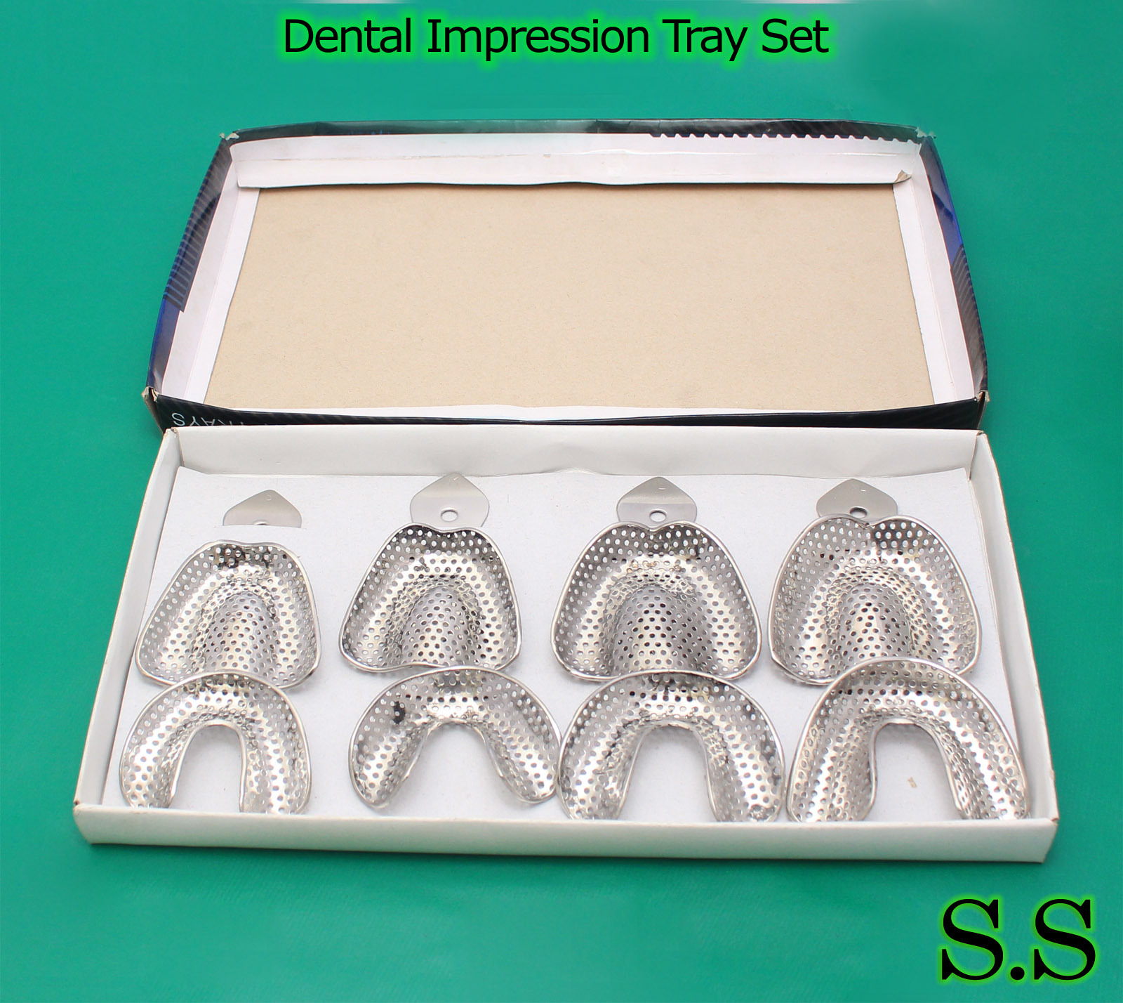 20 Dental Impression Tray Set Solid & Perforatted