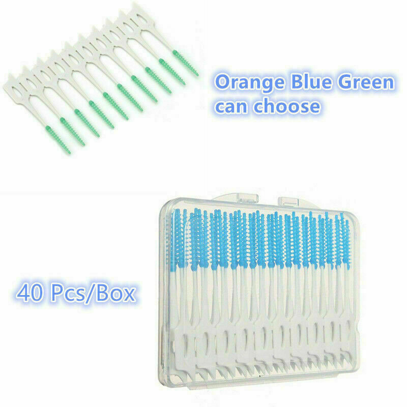 Dental Oral Interdental Teeth Soft Care Tool Cleaning Rubber Floss Gum Brush Kit