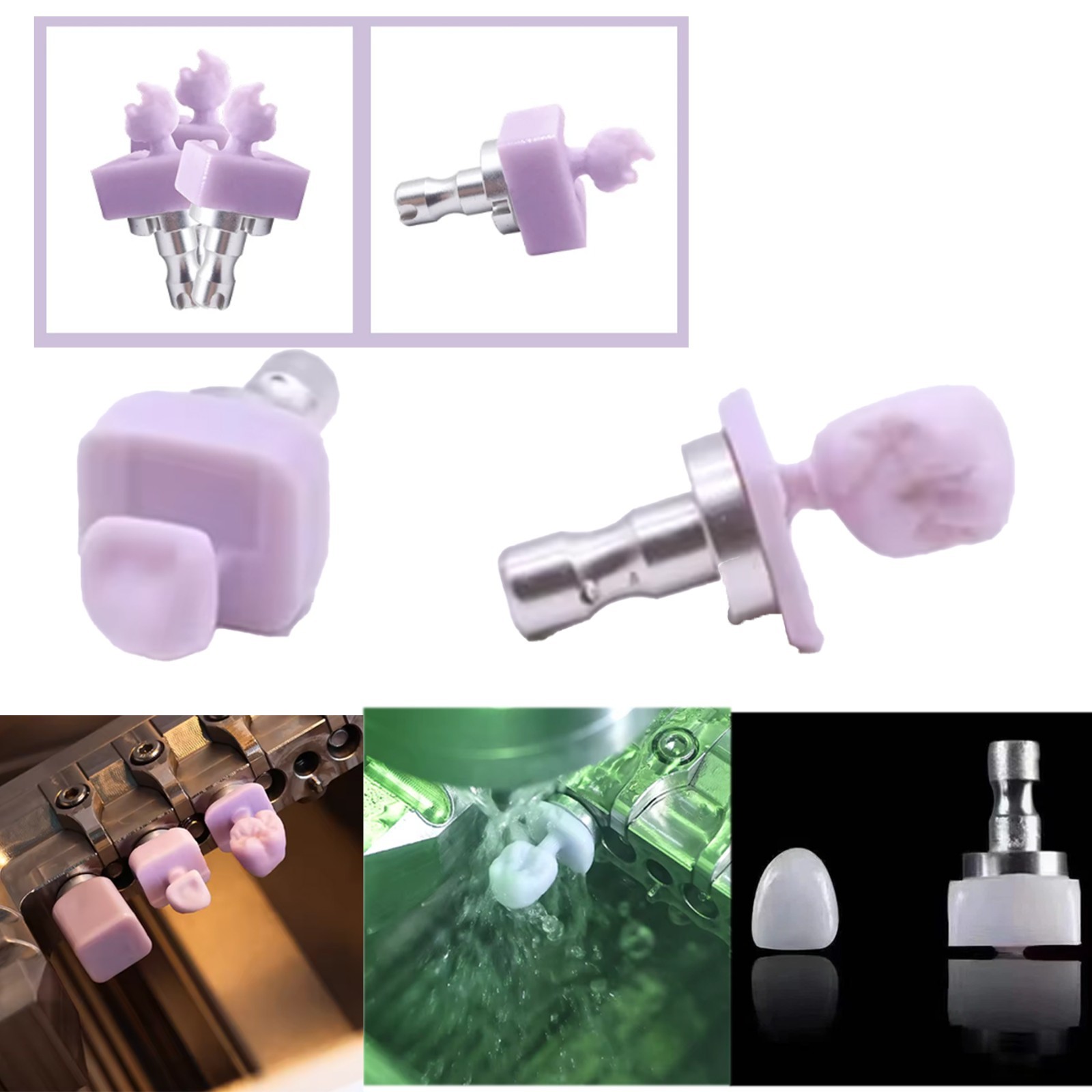 Dental C14 MT Lithium Disilicate Glass Ceramic Blocks A1–BL4 CAD/CAM 5pcs/Box