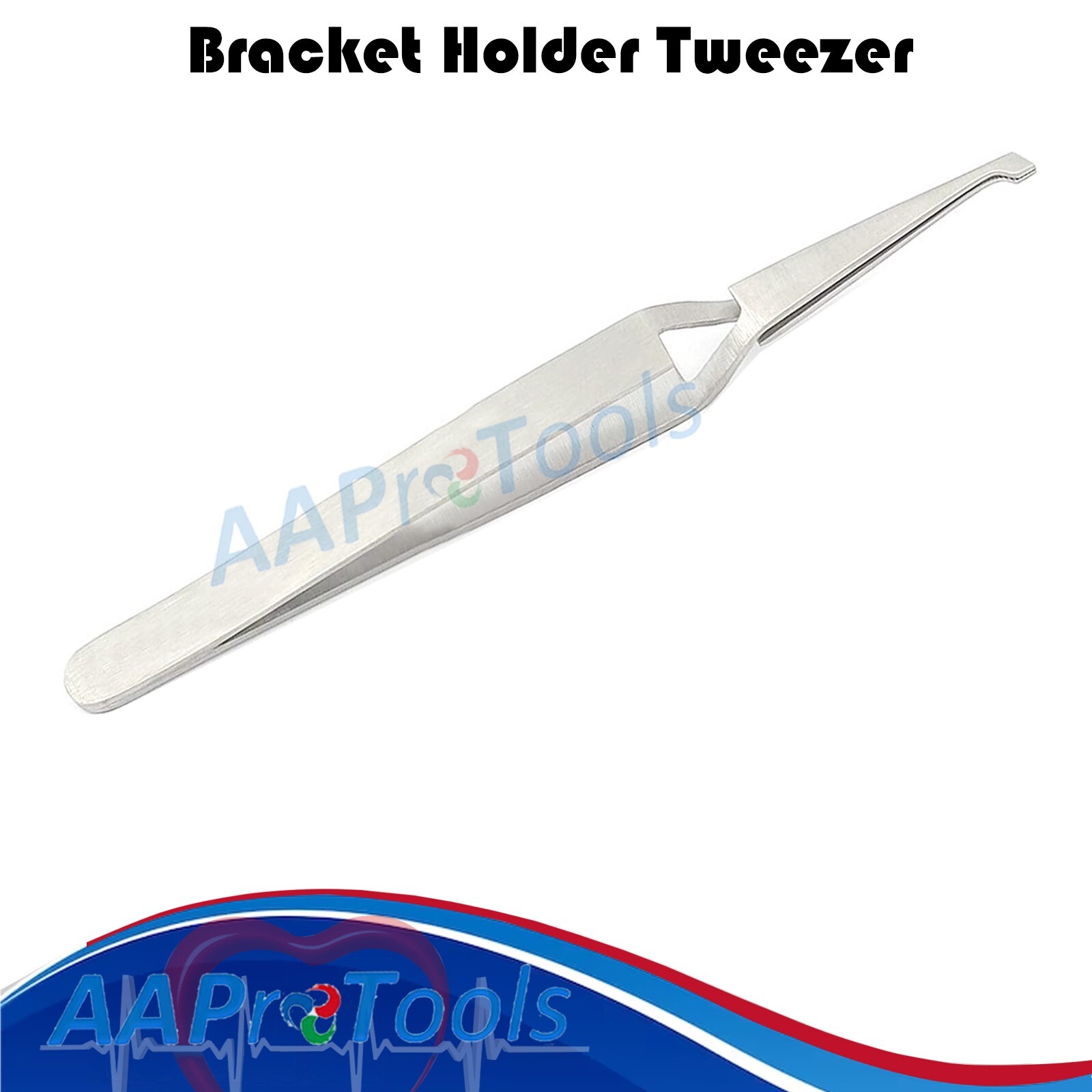 AAPRO 100 PC Dental Direct Bond Bracket Holder Fine Tip Orthodontic Tweezers