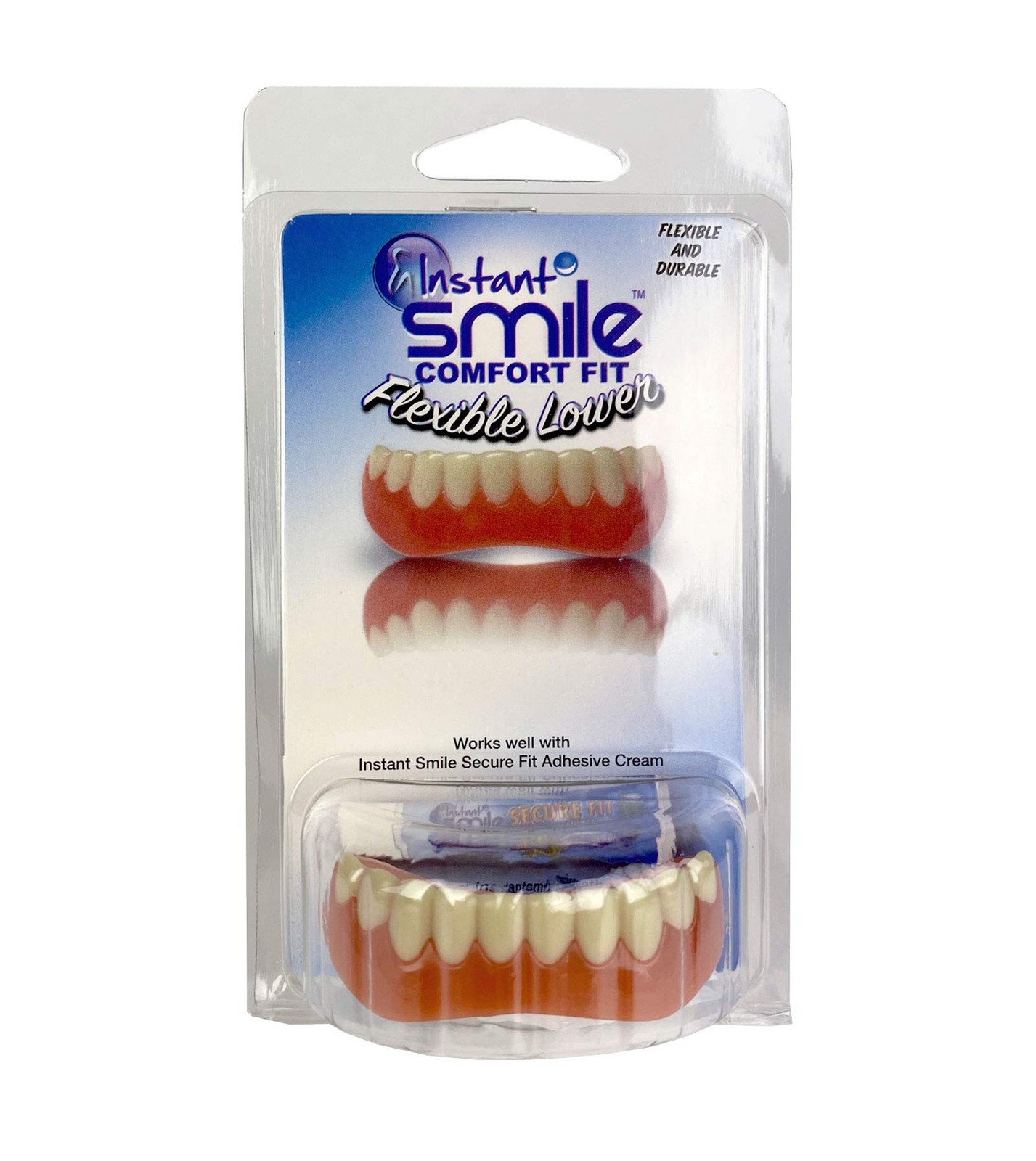 Instant Smile Flexible Lower Veneer Removable Cosmetic 1 Count (Pack of 1)